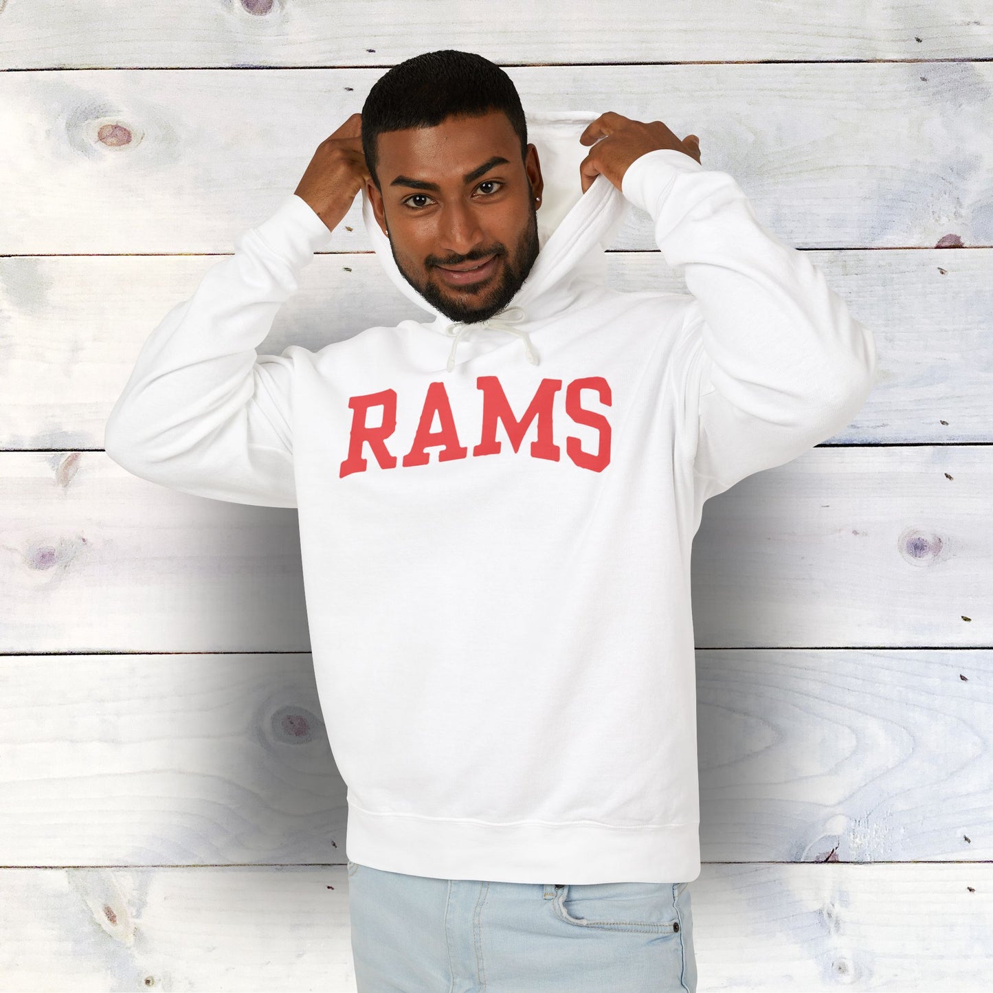 RAMS Unisex Lightweight Hooded Sweatshirt