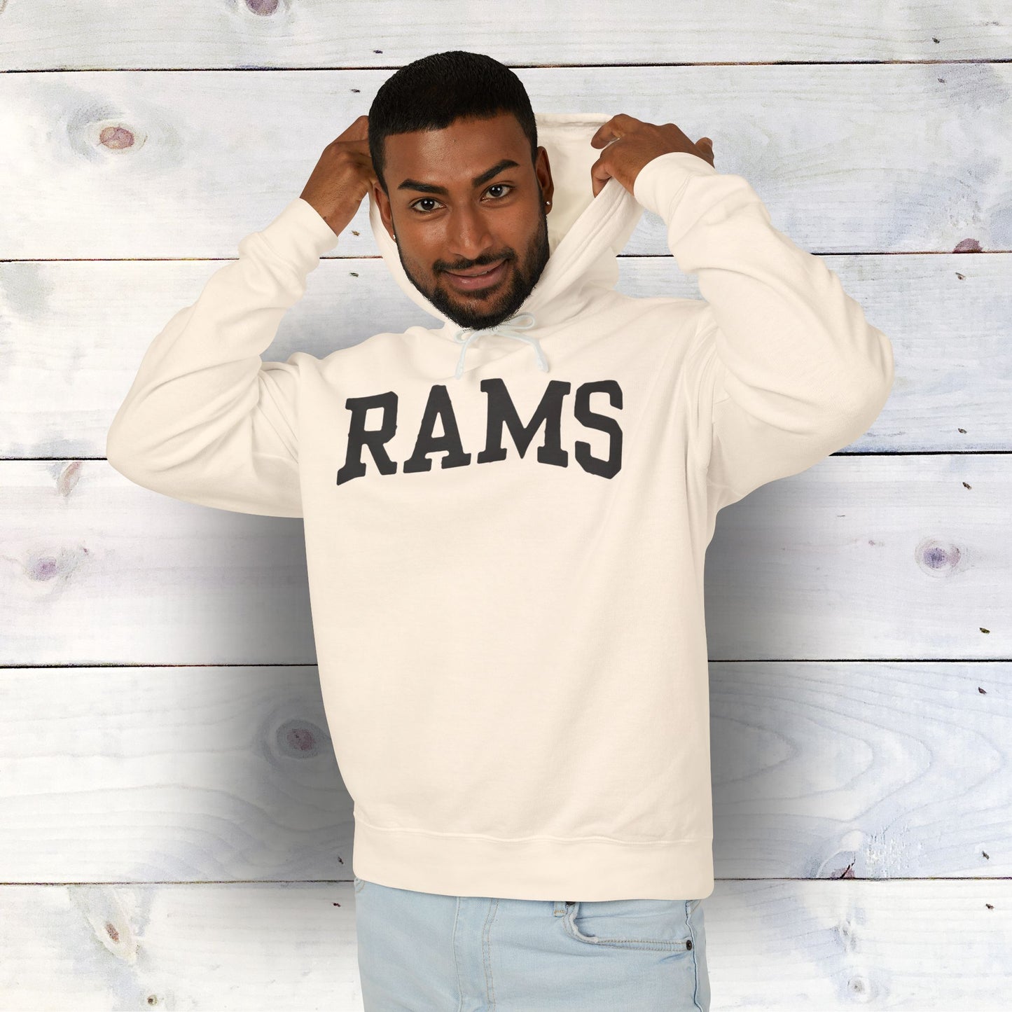 RAMS Unisex Lightweight Hooded Sweatshirt