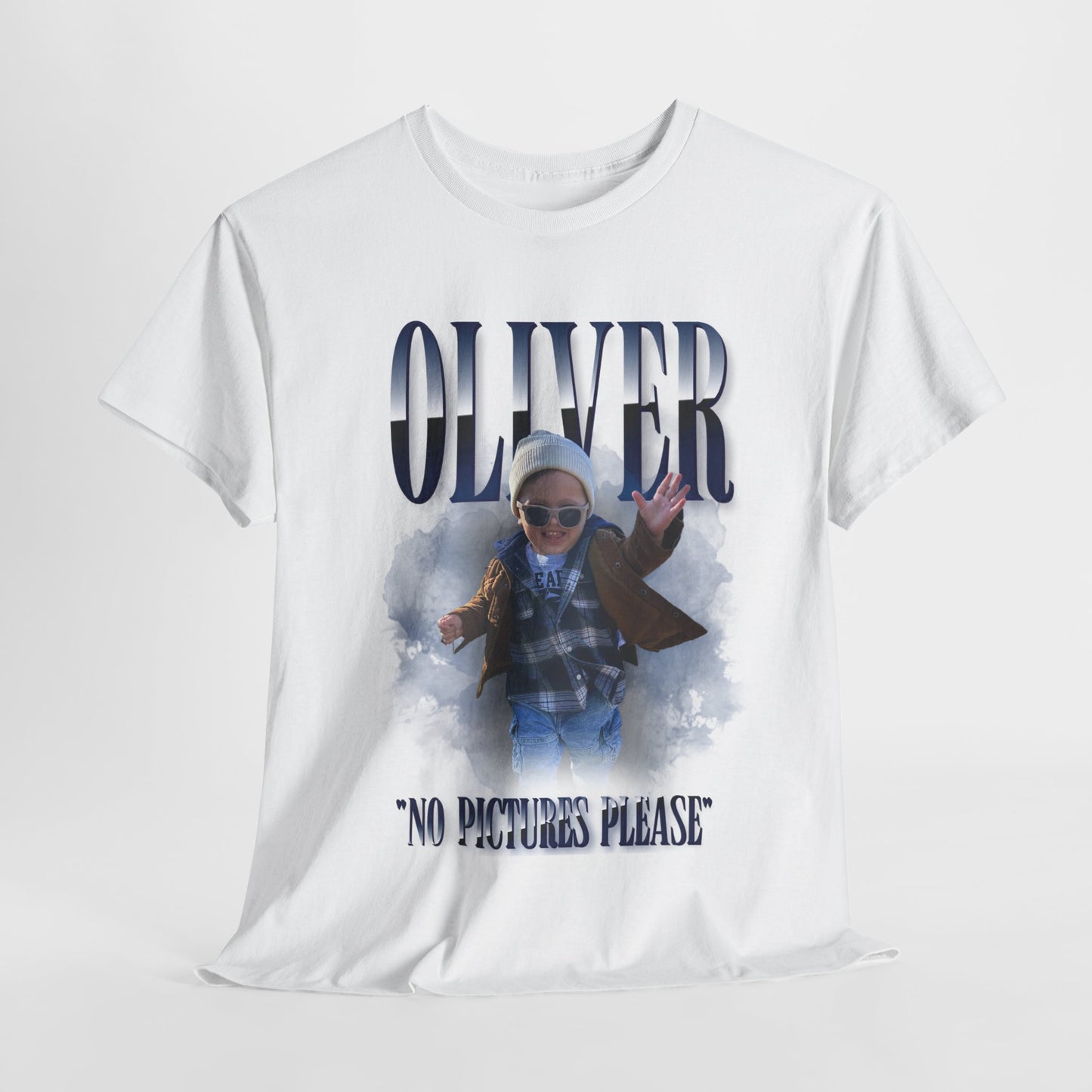 Custom - "No Pictures Please" Unisex Heavy Cotton Tee