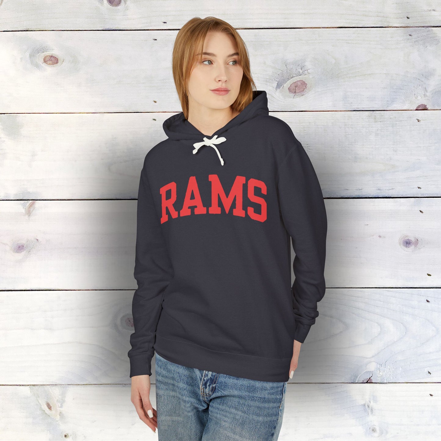 RAMS Unisex Lightweight Hooded Sweatshirt