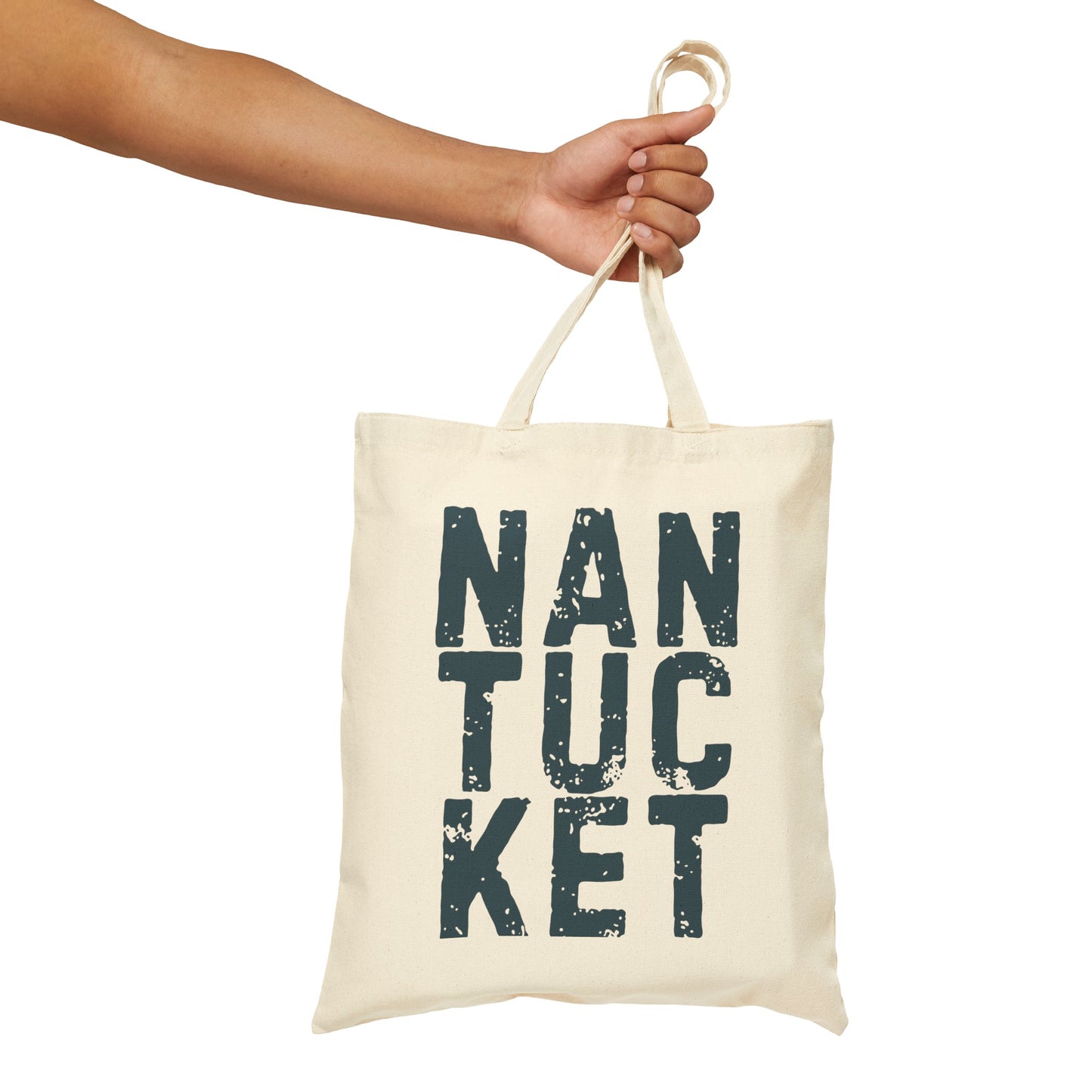 Nantucket Cotton Canvas Tote Bag - Perfect for Beach, Shopping, and Everyday Use