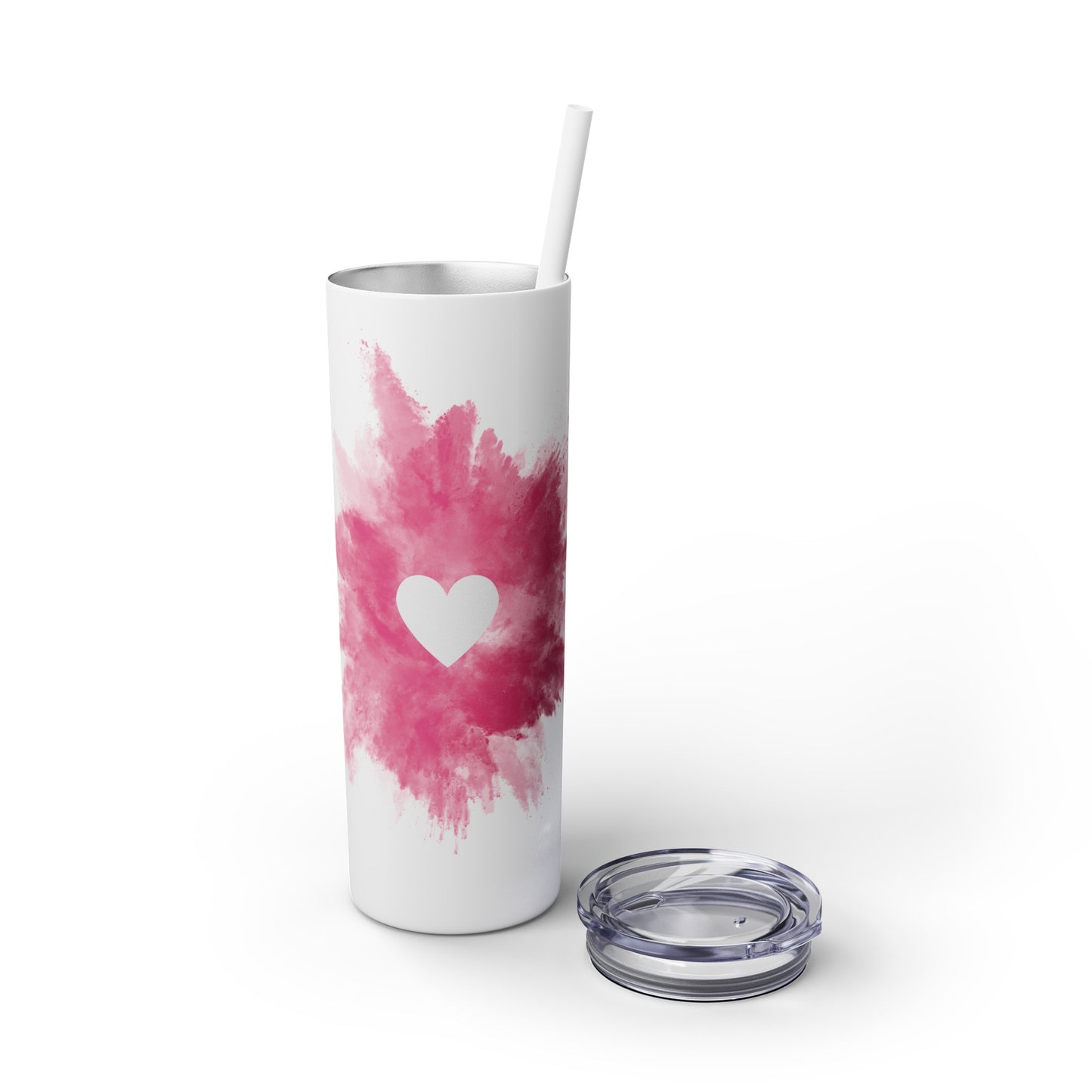 Bursting Heart - Skinny Tumbler: 20oz All-Season Sipping Delight