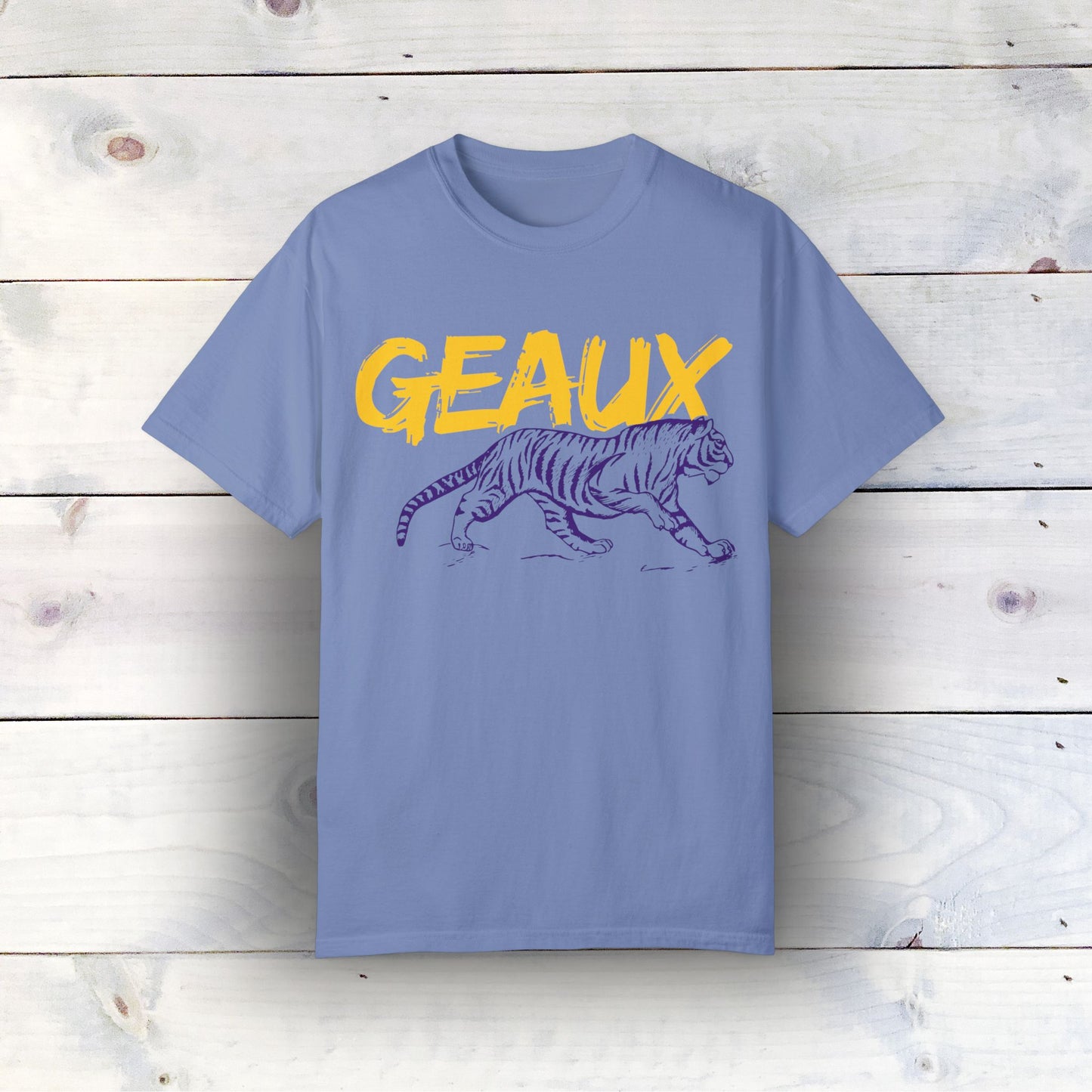 Geaux Tigers Comfort Colors 1717 Garment-Dyed T-Shirt