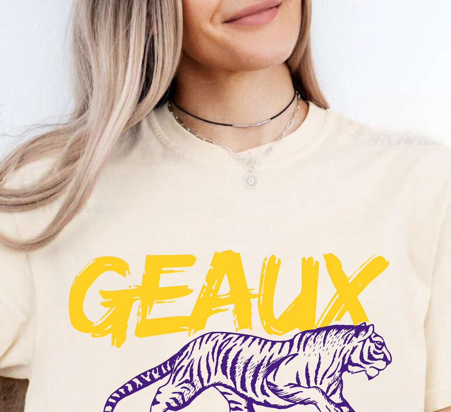 Geaux Tigers Comfort Colors 1717 Garment-Dyed T-Shirt