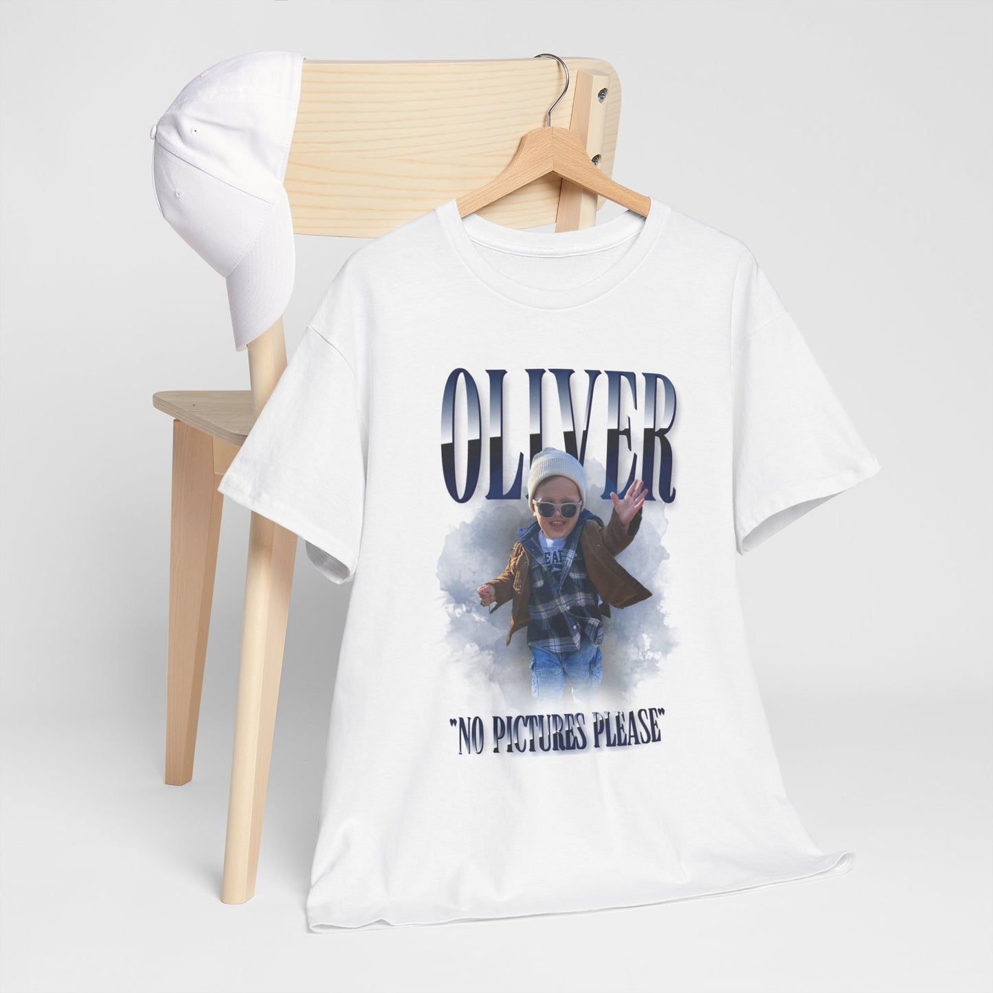 Custom - "No Pictures Please" Unisex Heavy Cotton Tee