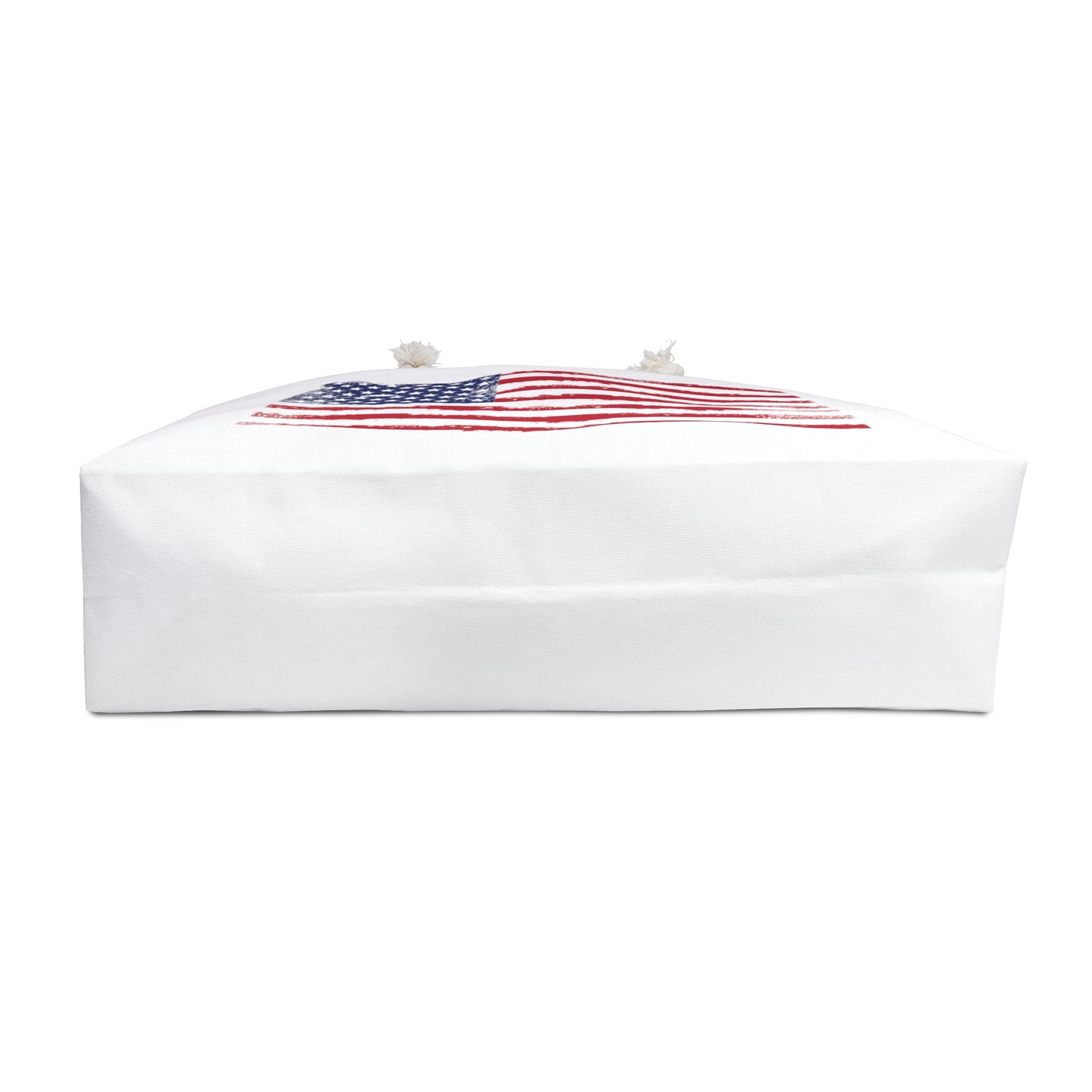 Distressed American Flag Beach Bag - Oversized Weekender Tote, Perfect for Summe
