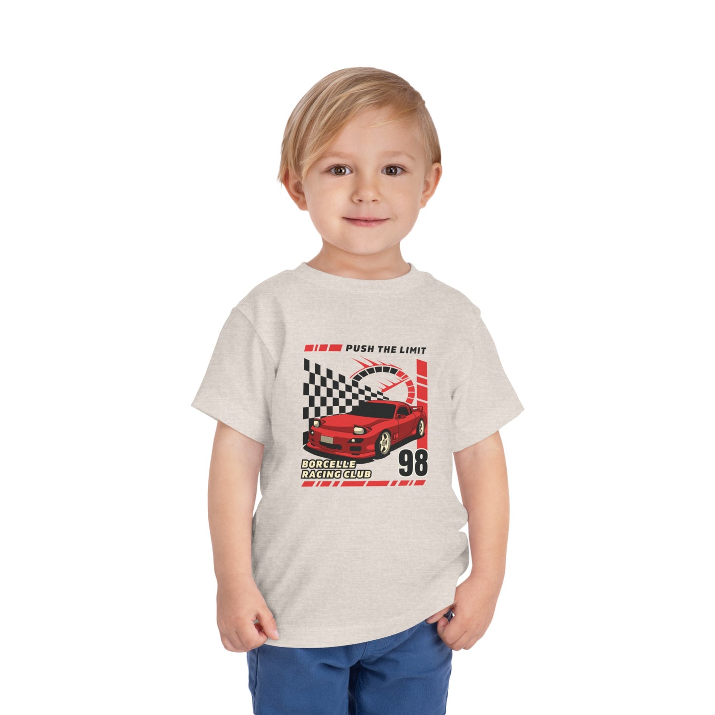 Pushing the limits Toddler Heather Tee - Soft Airlume Cotton, Comfortable & Stylish