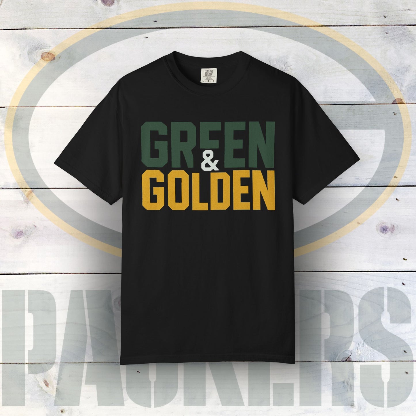 Green & Golden Team Spirit Tee - Unisex Garment-Dyed T-Shirt -