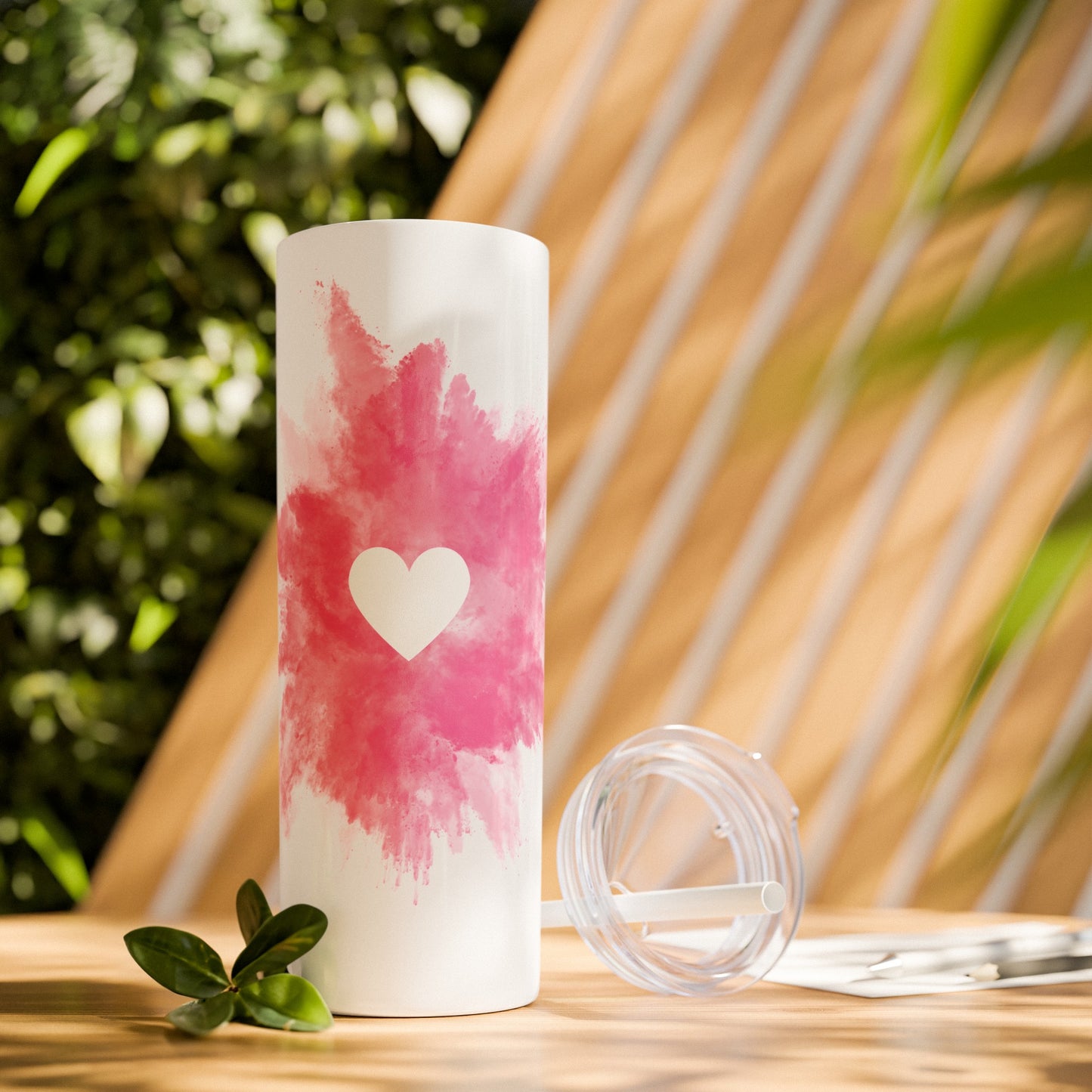 Bursting Heart - Skinny Tumbler: 20oz All-Season Sipping Delight
