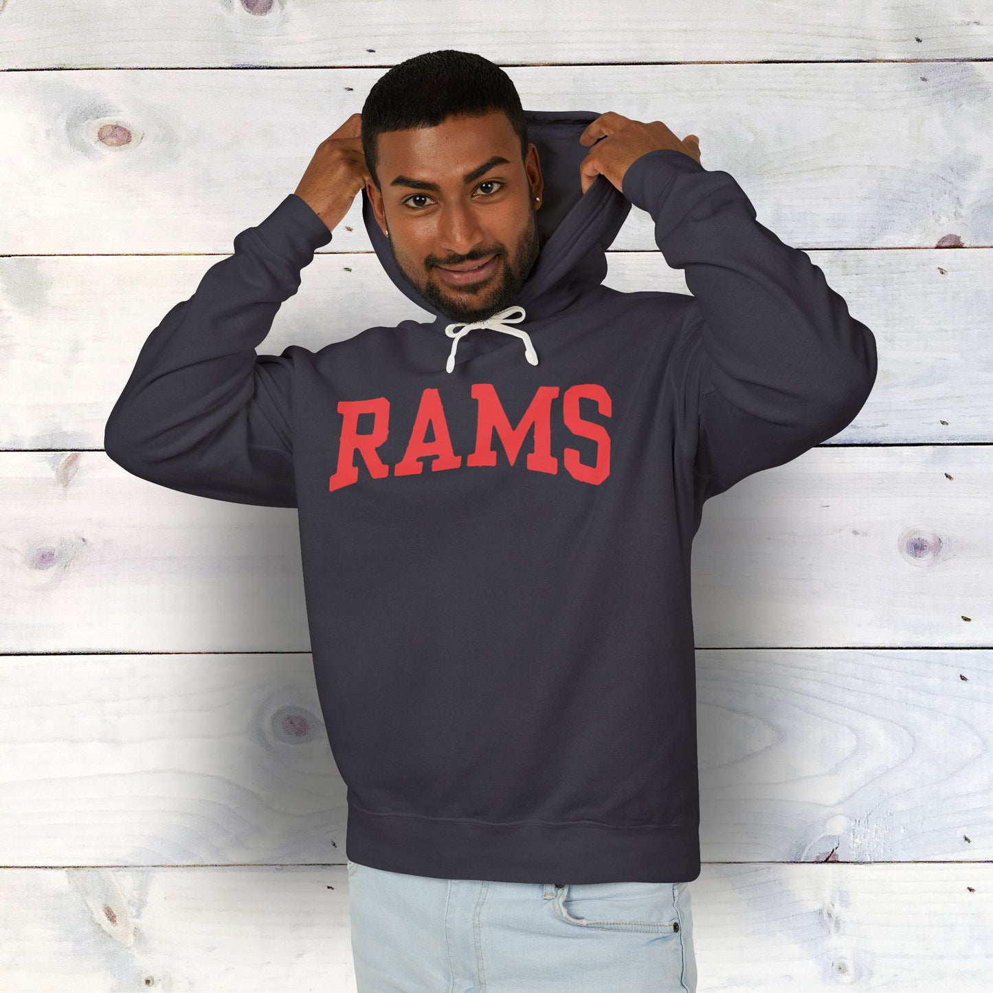 RAMS Unisex Lightweight Hooded Sweatshirt