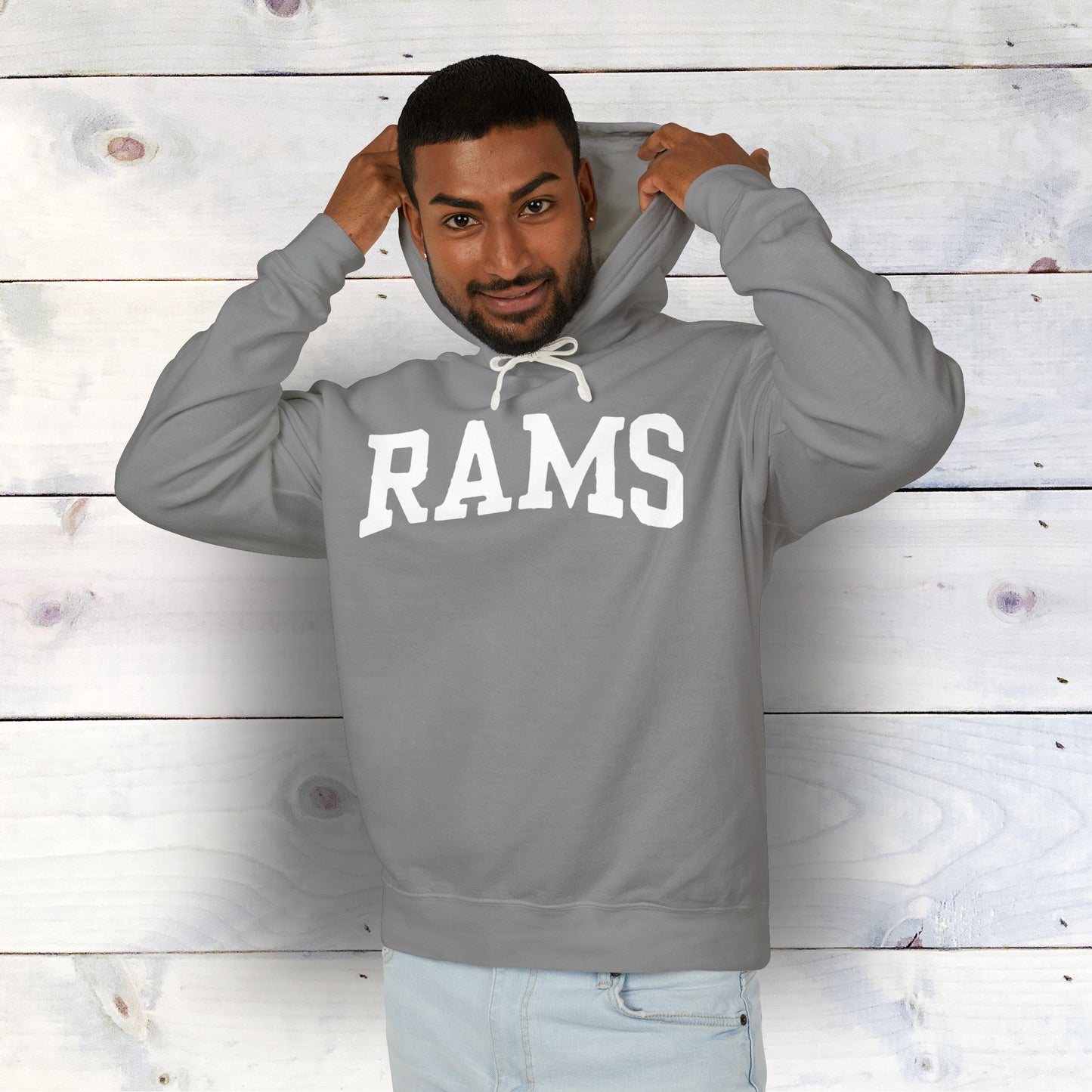 RAMS Unisex Lightweight Hooded Sweatshirt