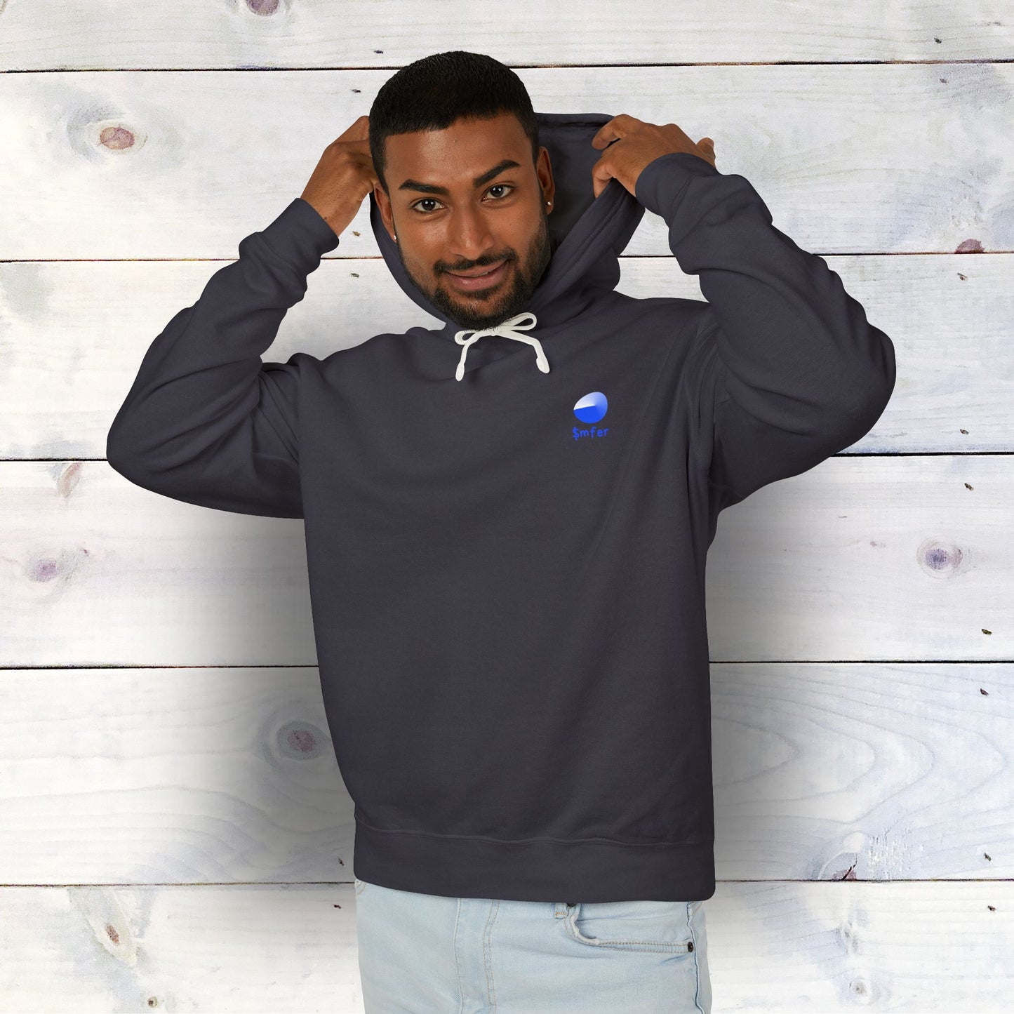 Base $mfer Lightweight Hooded Sweatshirt