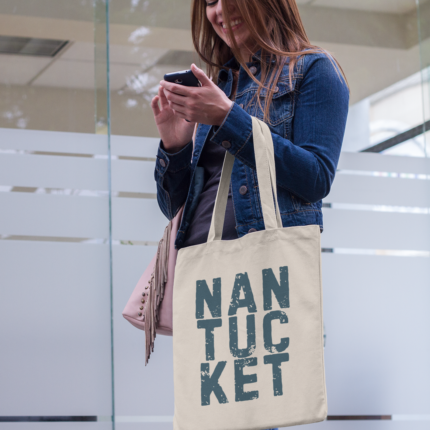 Nantucket Cotton Canvas Tote Bag - Perfect for Beach, Shopping, and Everyday Use