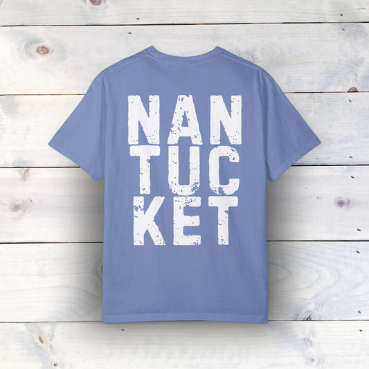 Nantucket Summer Vibes T-Shirt - Comfort Colors 1717, 100% Ring-Spun Cotton, Relaxed Fit