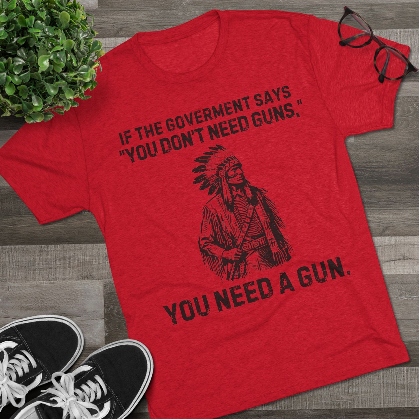 What the Goverment Says - Unisex Tri-Blend Crew Tee