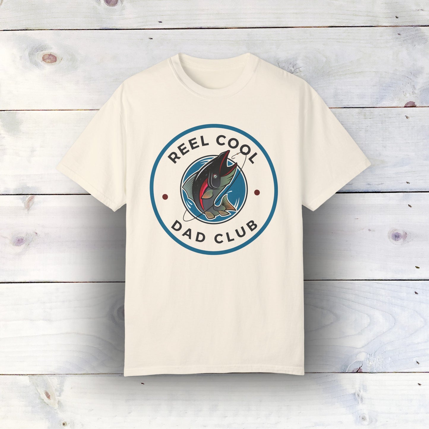 Reel Cool Dads Club T-Shirt - Comfort Colors 1717, Ultra-Soft Ring-Spun Cotton, Relaxed Fit