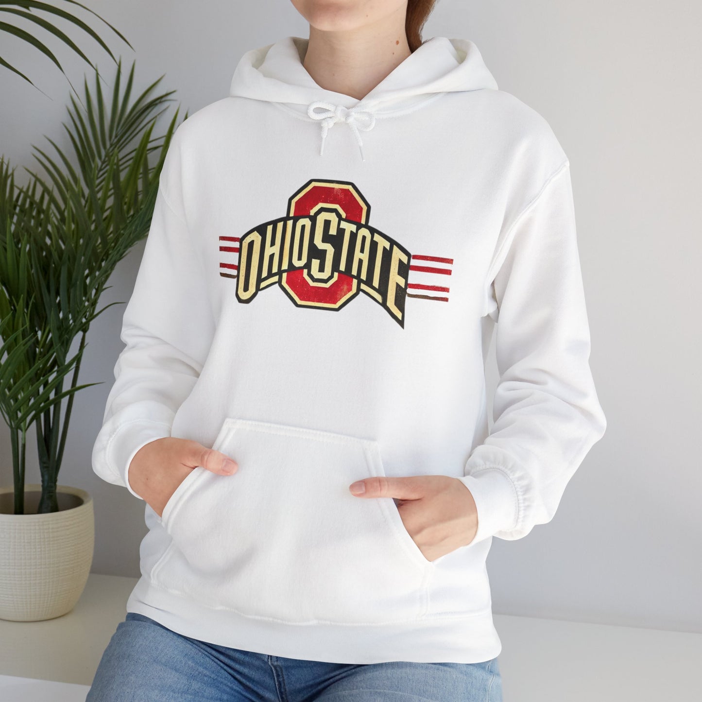 Vintage Ohio State Unisex Heavy Blend™ Hooded Sweatshirt