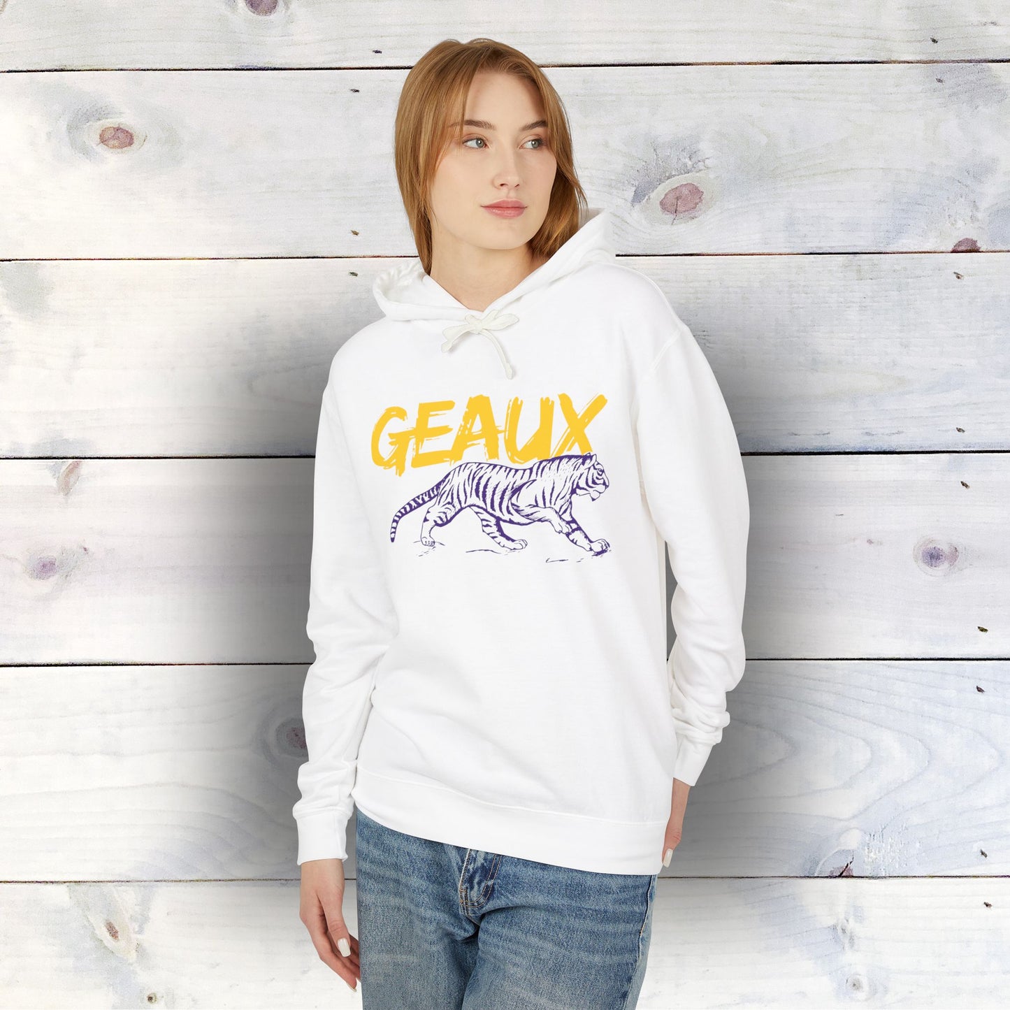 Geaux Tigers Unisex Lightweight Hooded Sweatshirt