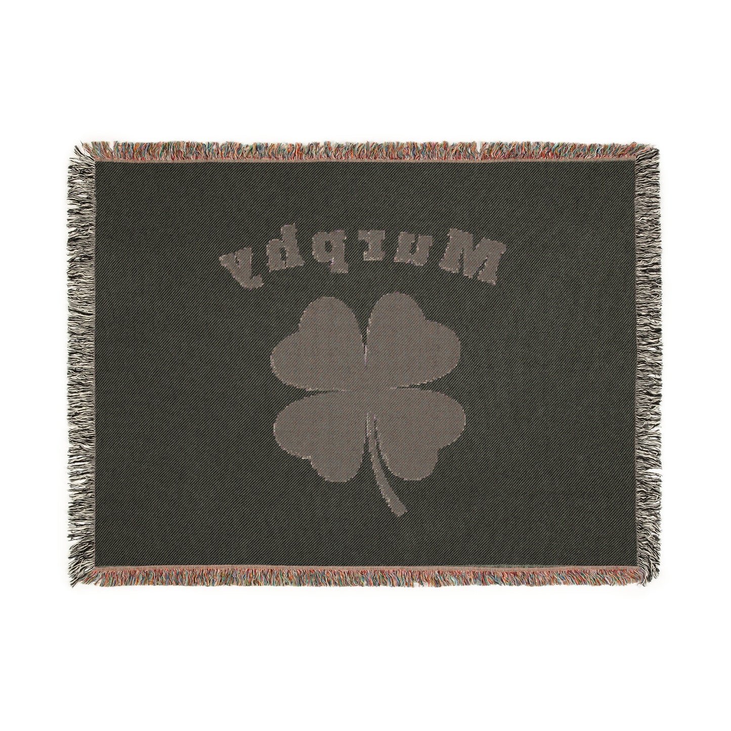 Personalized Shamrock Woven Blanket | Cozy Home Decor for St. Patrick's Day