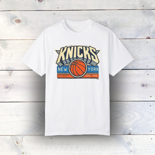 Vintage Distressed Knicks Unisex Garment-Dyed T-shirt