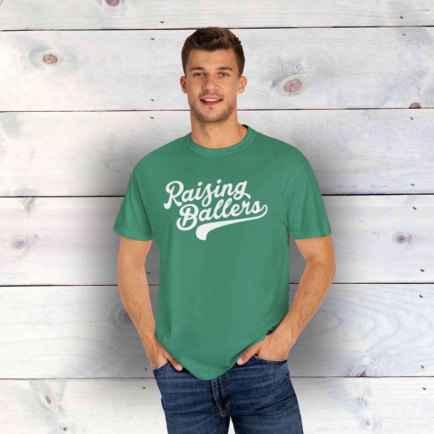 Eco-Friendly Raising Ballers Unisex T-Shirt | 100% US Ring-Spun Cotton