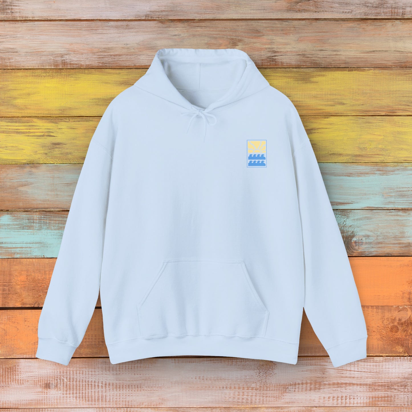 Sun & Waves - Cozy Comfort Unisex Heavy Blend Hooded Sweatshirt: Warmth Meets Style