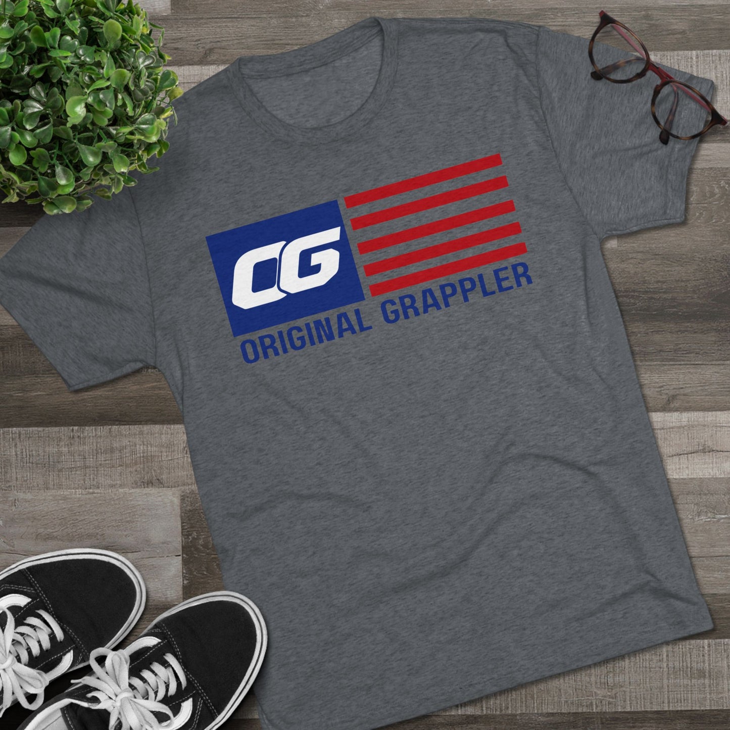 United States - Original Grappler - Unisex Tri-Blend Crew Tee