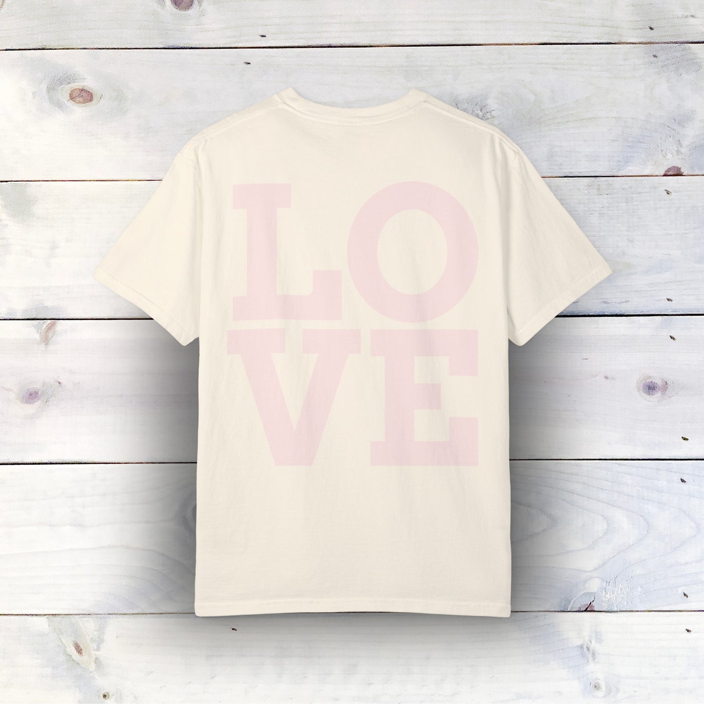 LOVE Graphic T-Shirt - Comfort Colors 1717, 100% Ring-Spun Cotton, Relaxed Fit