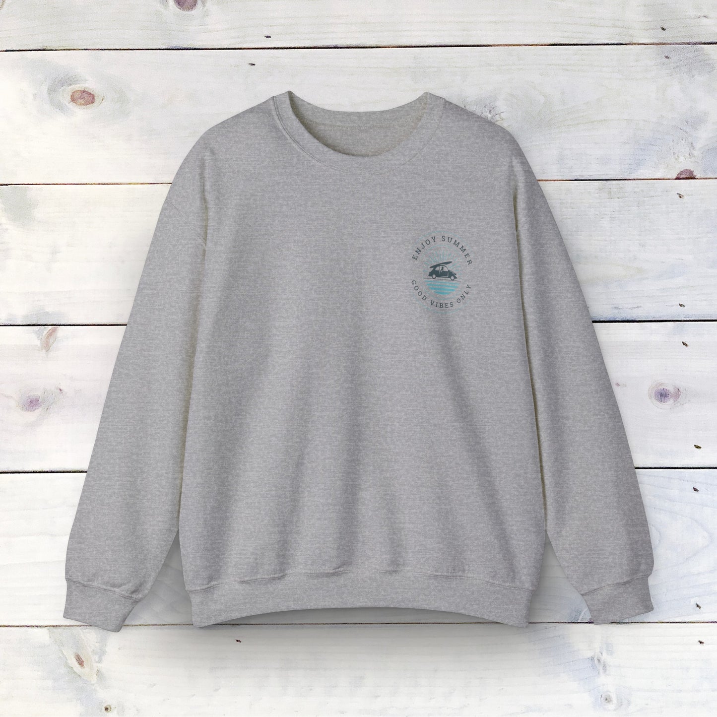 Enjoy Summer - Unisex Heavy Blend Crewneck Sweatshirt - Ethical & Durable Comfort - Perfect for Any Season