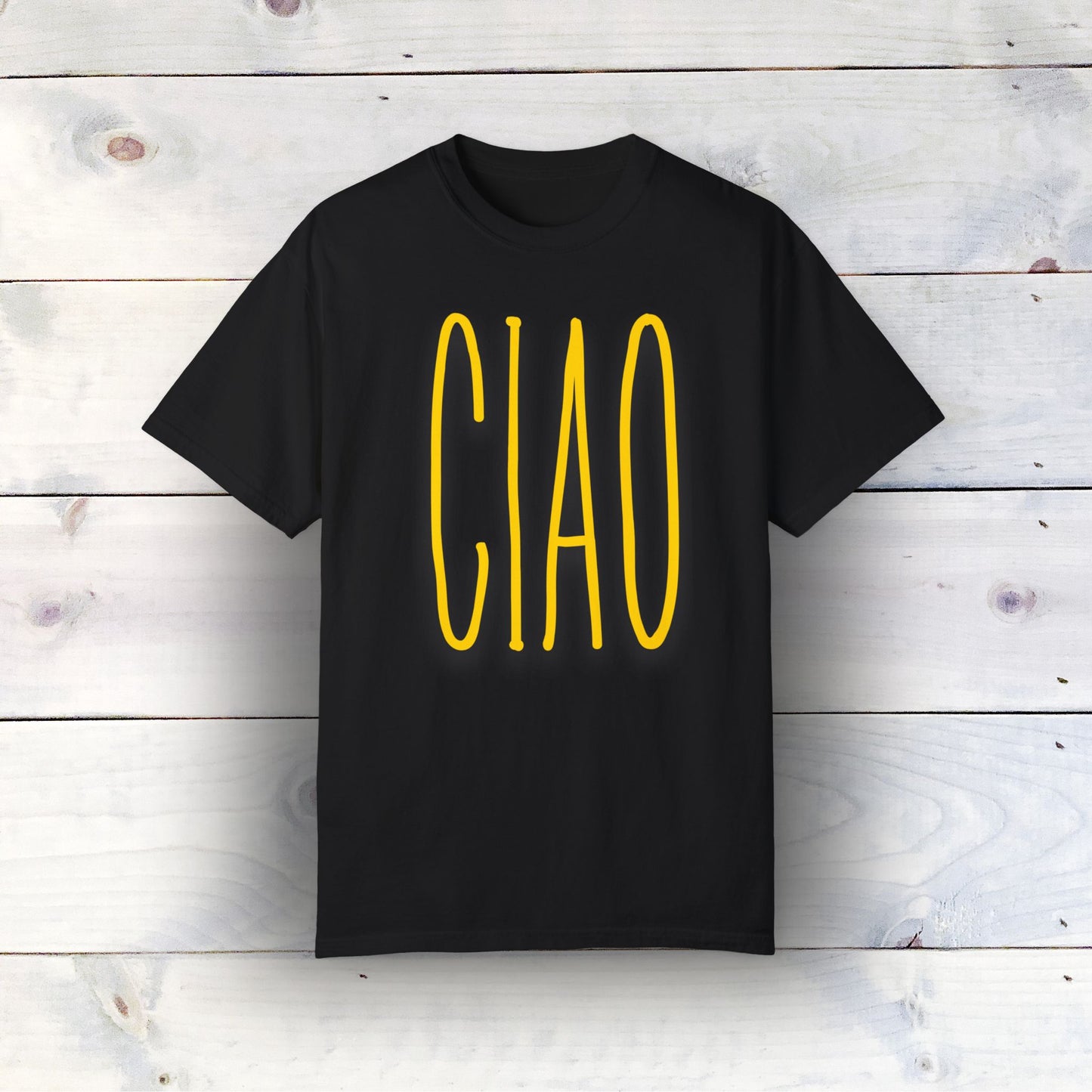 Oversized "CIAO" T-Shirt – Ethically Sourced, Italian-Inspired Fashion