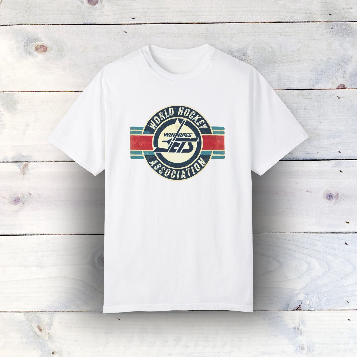 Vintage Winnipeg Jets Logo Unisex Garment-Dyed T-shirt