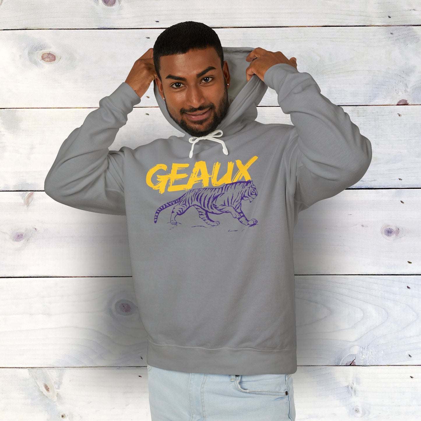 Geaux Tigers Unisex Lightweight Hooded Sweatshirt