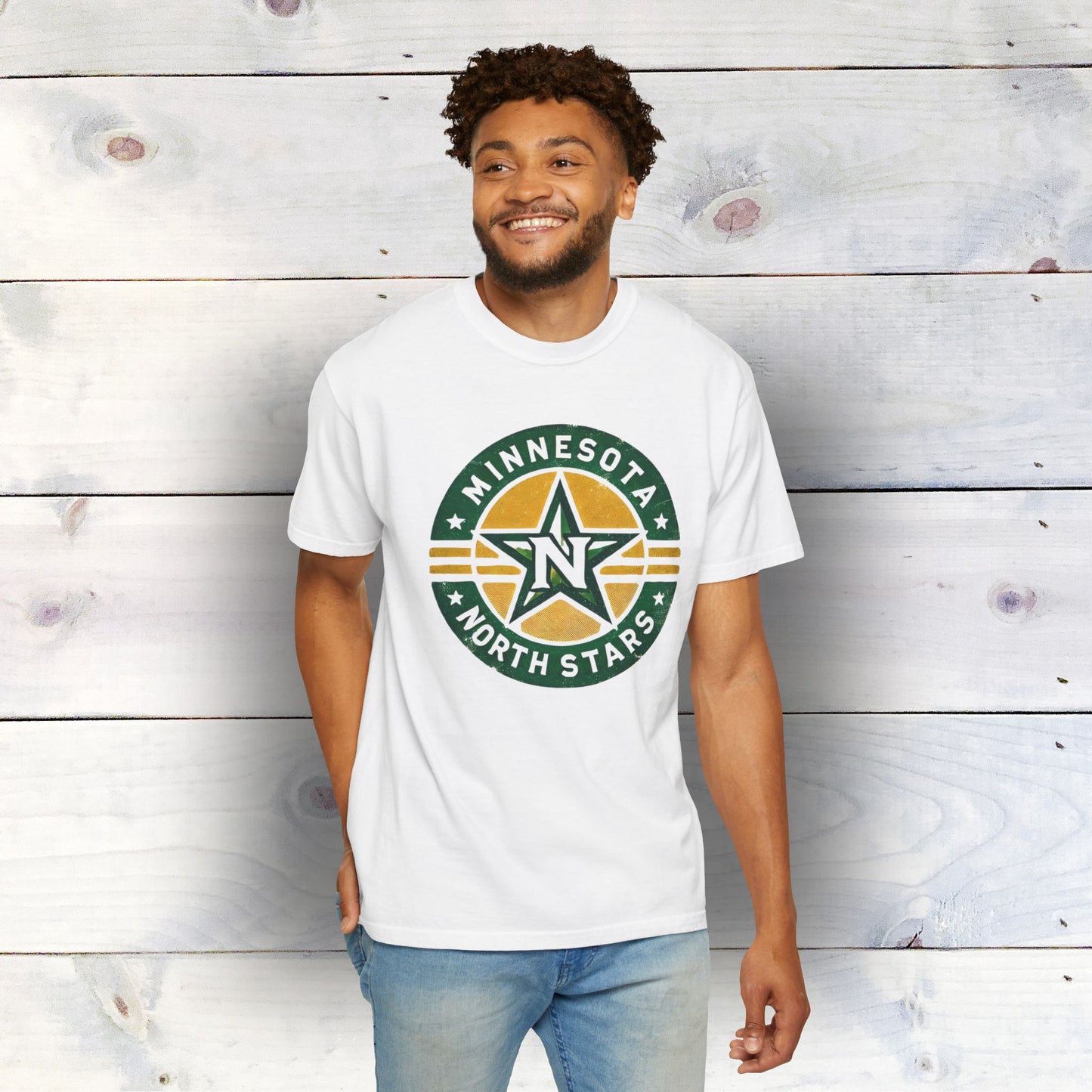 Vintage Minnesota North Stars Logo Unisex Garment-Dyed T-shirt