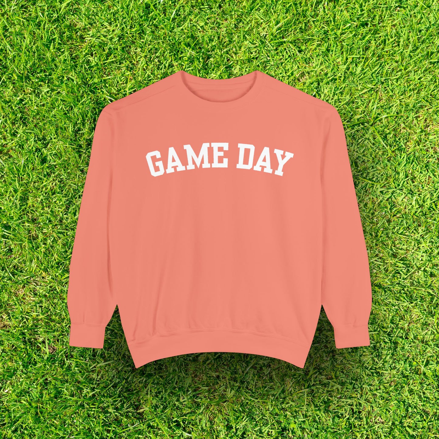 Eco-Friendly GAME DAY Garment-Dyed Sweatshirt - Sustainable Ring-Spun Cotton & Polyester Blend