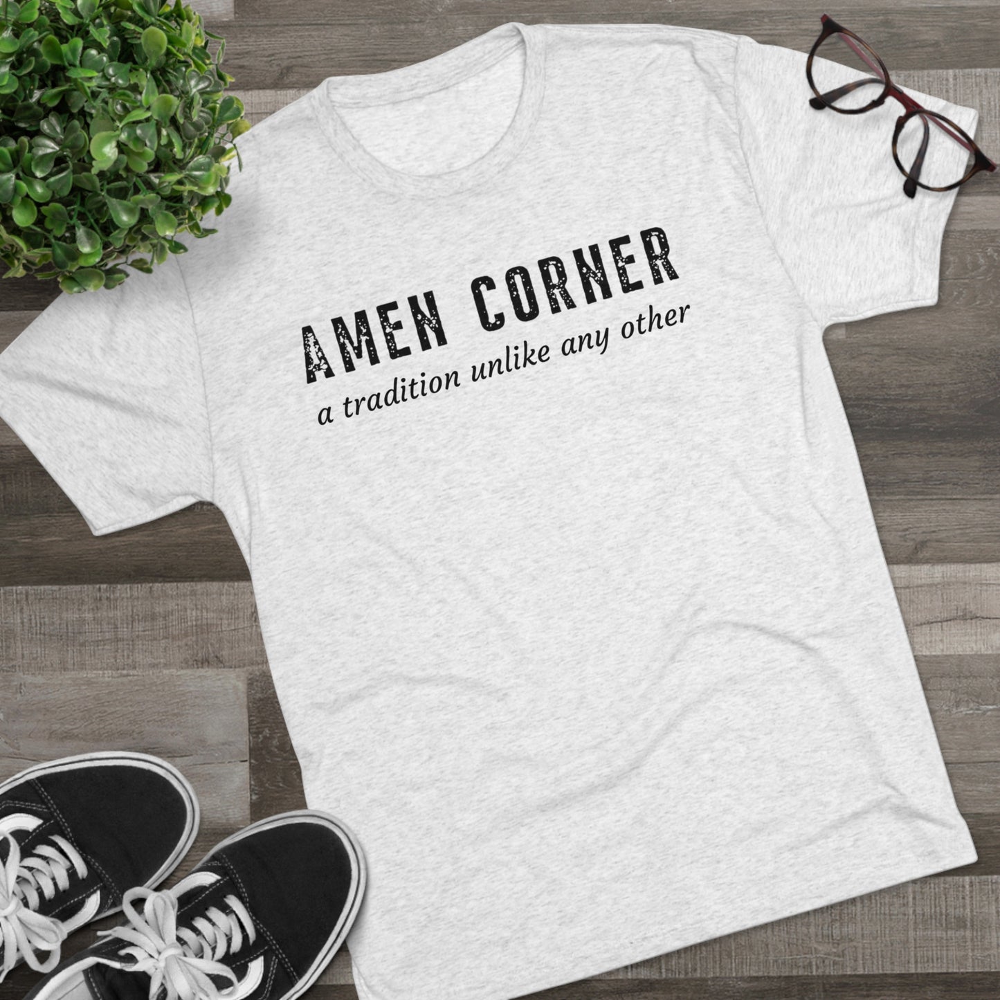 Amen Corner Golf Tri-Blend T-Shirt - Ultra-Soft Comfortable Regular Fit Tee with Sewn-In Label