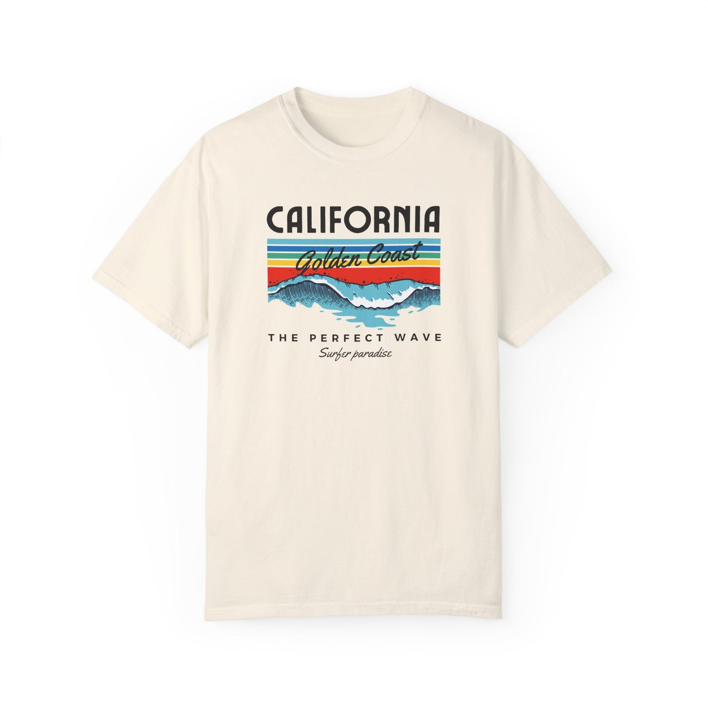 California Vibes Graphic T-Shirt - Comfort Colors 1717, 100% Ring-Spun Cotton, Relaxed Fit