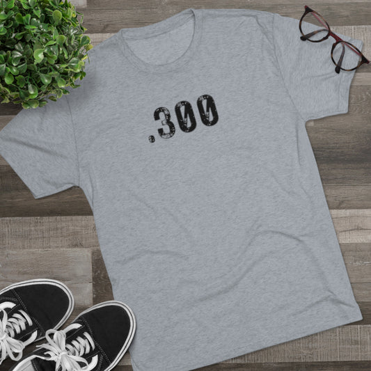 Average .300 - Baseball Bliss Tri-Blend Tee: Unbelievably Soft Comfort with a Stylish Edge - Perfect for Baseball Enthusiasts!