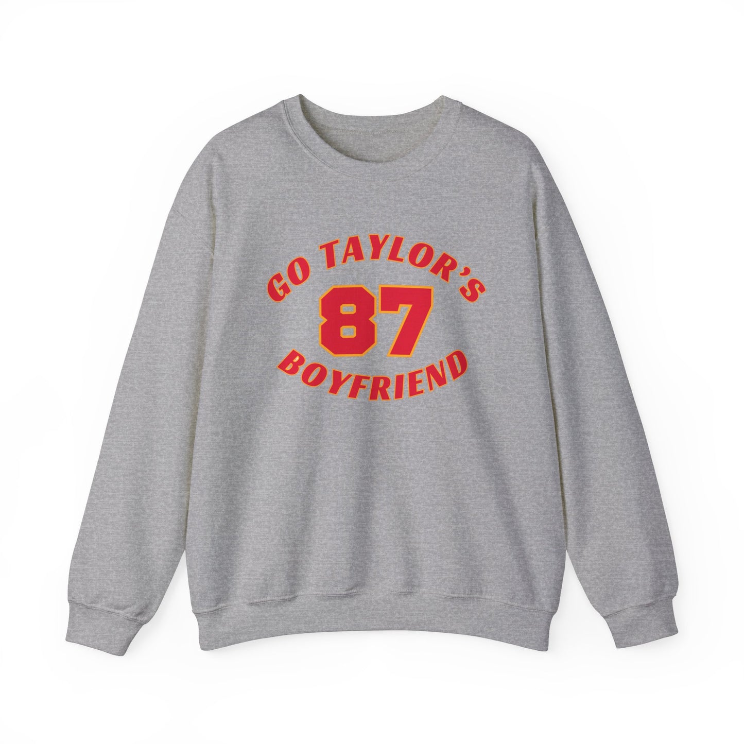 Go Taylors Boyfriend! Unisex Heavy Blend Crewneck Sweatshirt for Ultimate Comfort and Style