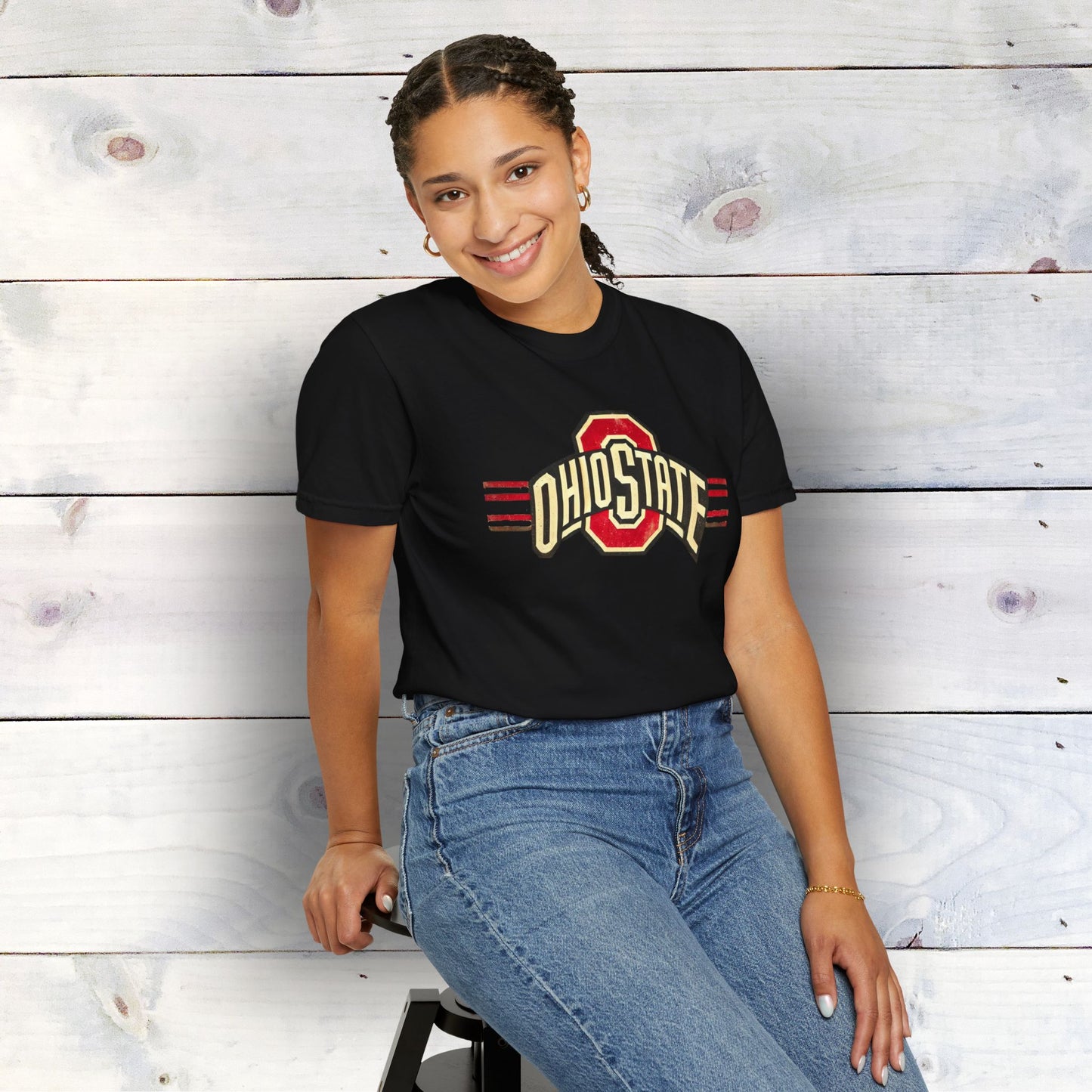 Vintage Ohio State Logo Unisex Garment-Dyed T-shirt