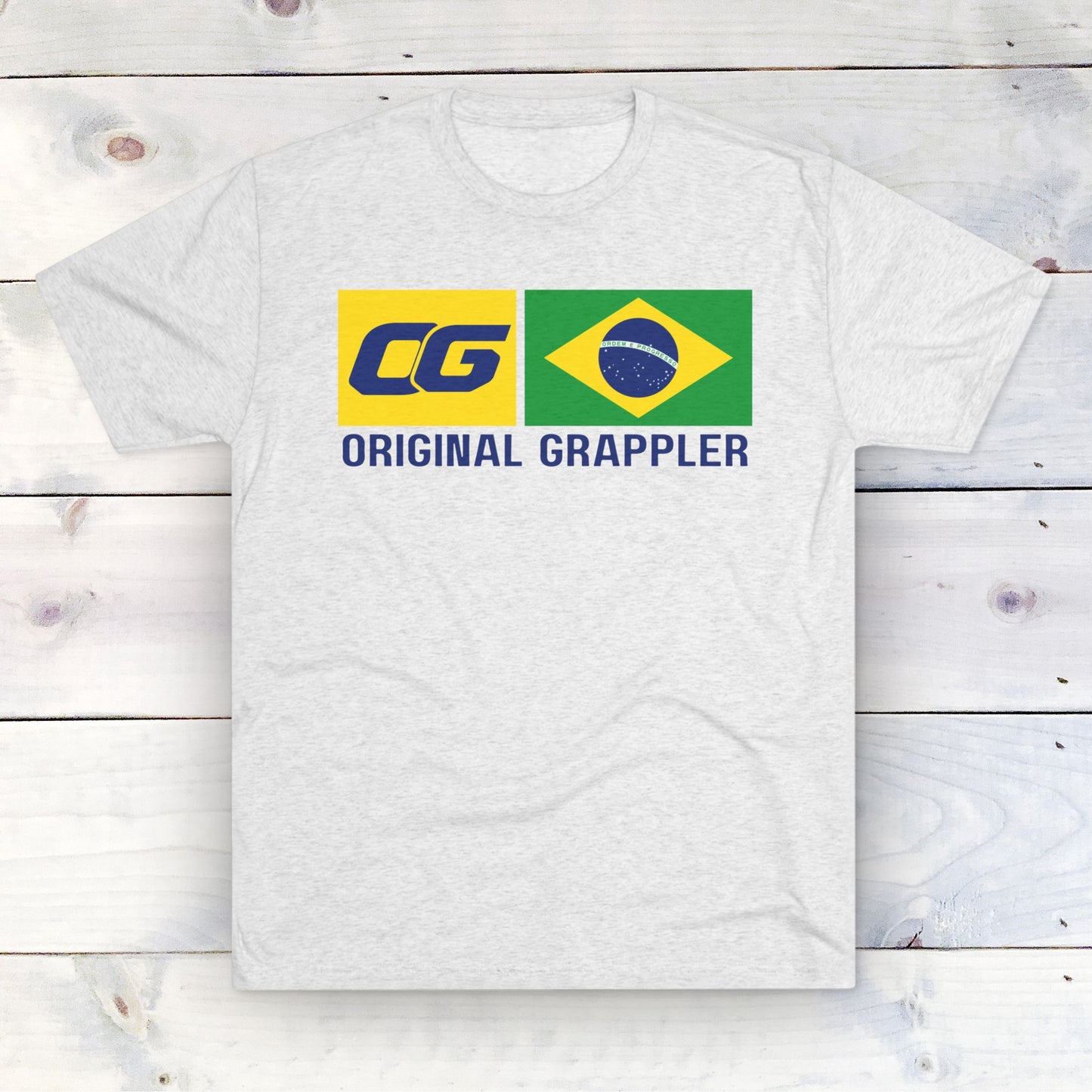 Brazil - Original Grappler - Unisex Tri-Blend Crew Tee