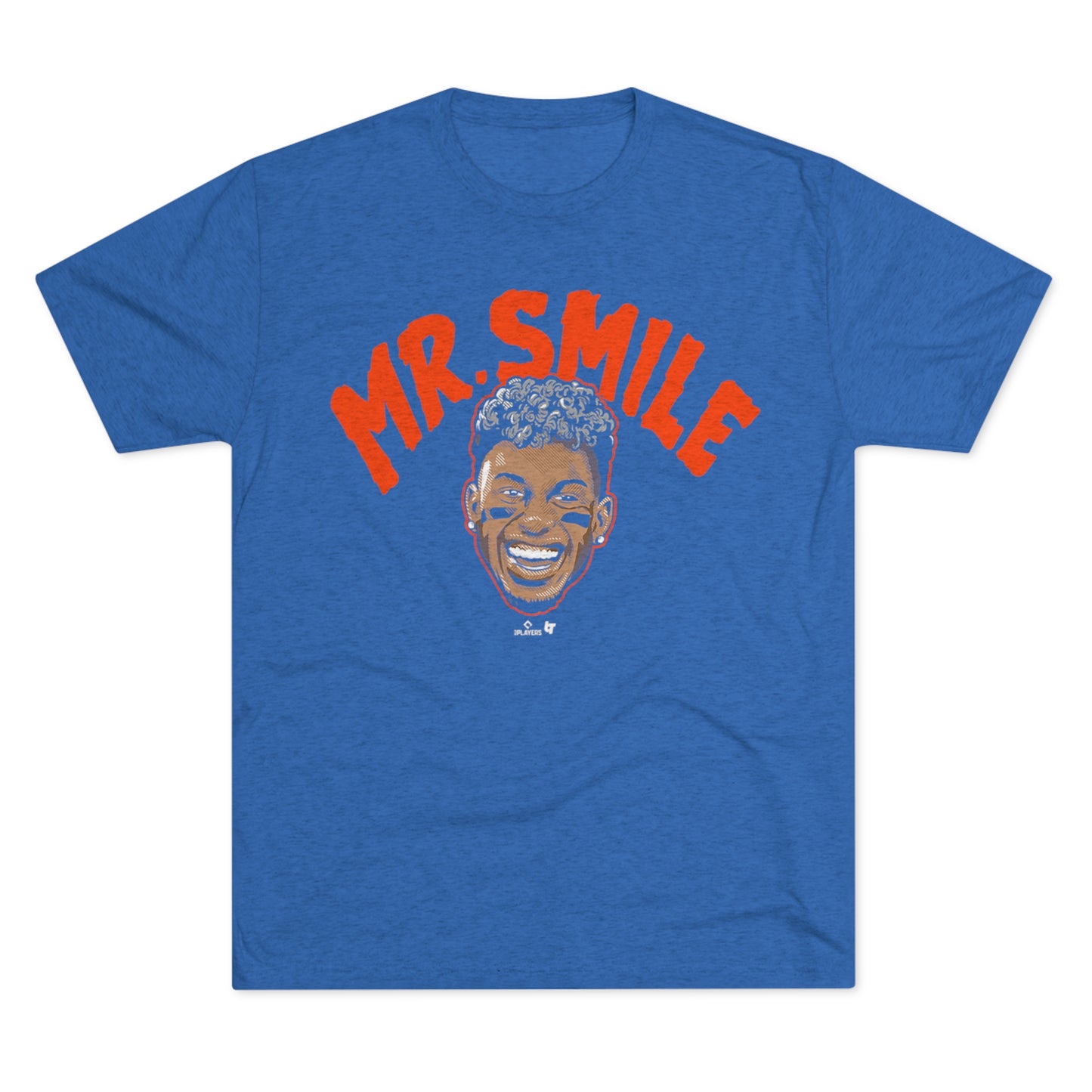 Francisco Lindor 'Mr. Smile' Tri-Blend T-Shirt - Premium Soft Fan Gear for Mets Enthusiasts