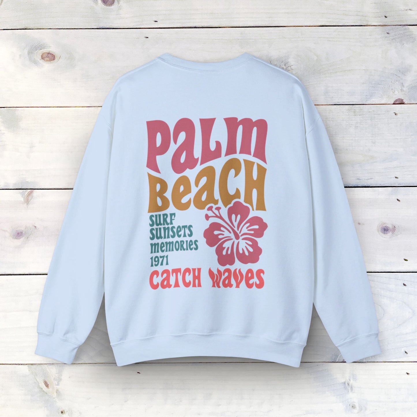 Sustainable Palm Beach Crewneck Sweatshirt – Cozy, Ethical, and Stylish