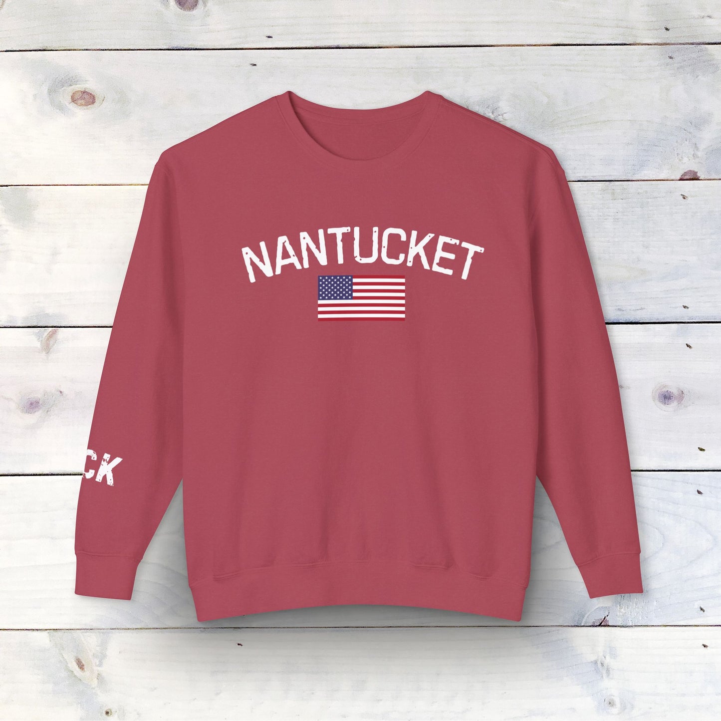 Nantucket Inspired Crewneck Sweatshirt - Soft Ring-Spun Cotton with ACK & Nantucket Design