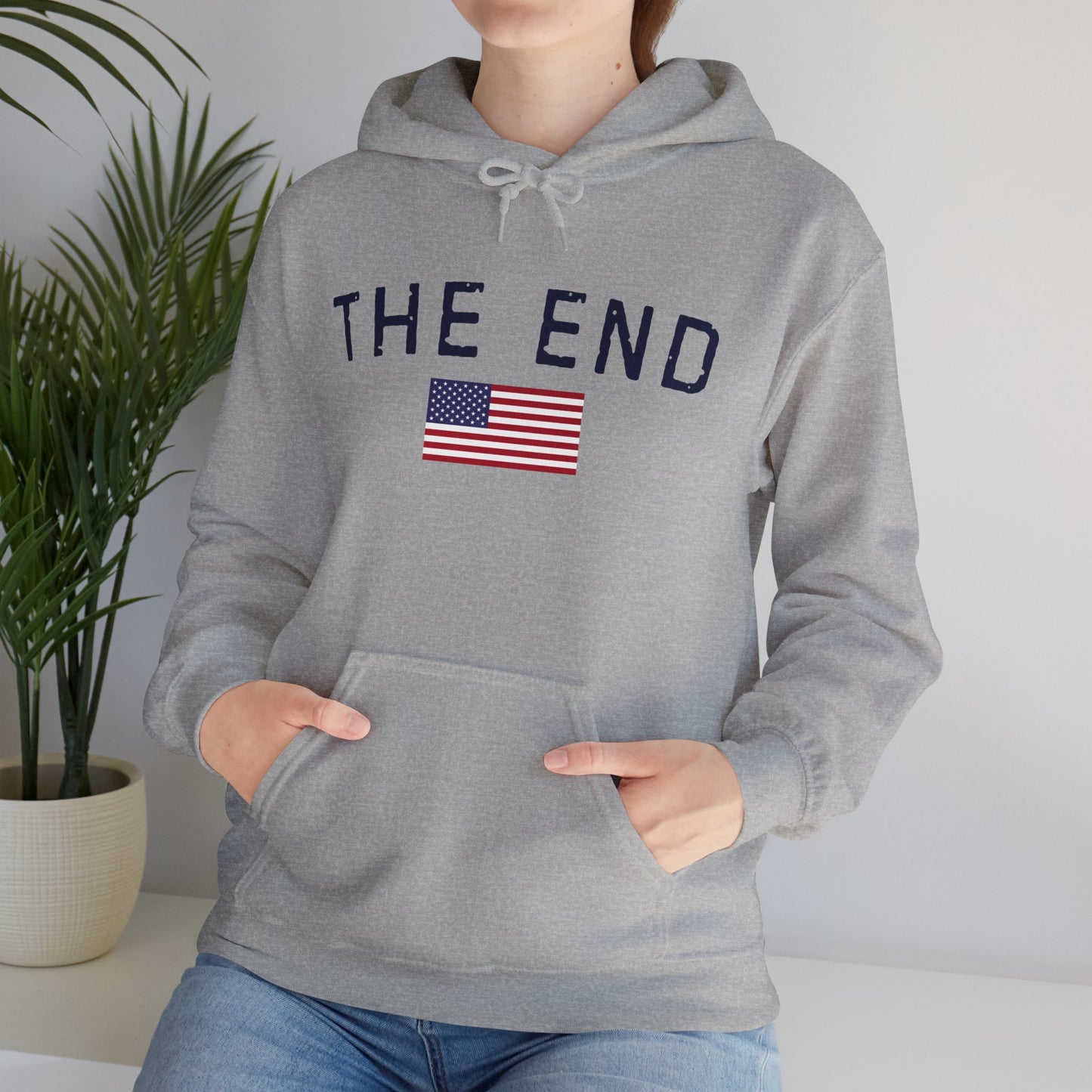 Montauk 'The End'  Essential Cozy Hoodie - Unisex, Cotton-Poly Blend for Ultimate Comfort