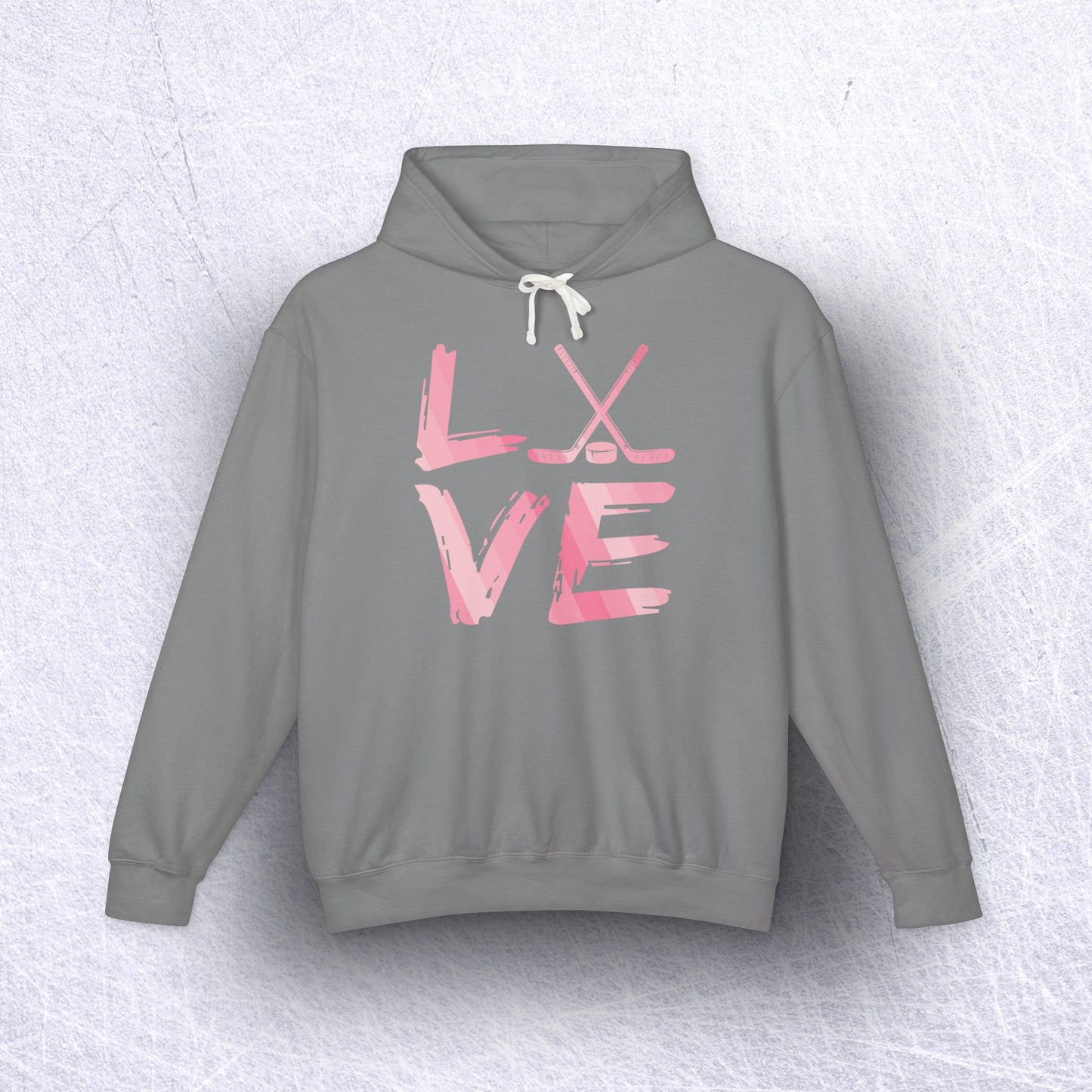 Hockey LOVE Lightweight Unisex Hoodie – 100% Ethically Sourced Cotton & Sustainable Style