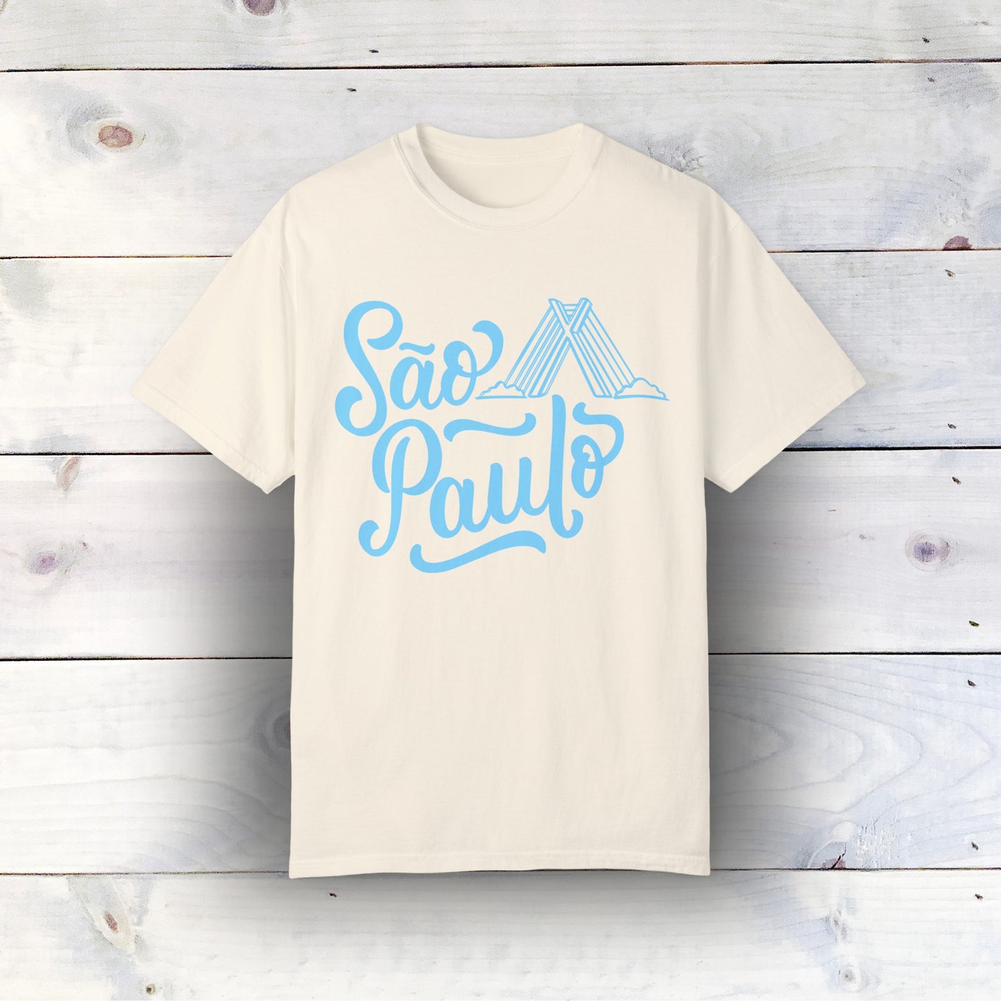 Sao Paulo Graphic T-Shirt - Comfort Colors 1717, 100% Ring-Spun Cotton, Relaxed Fit