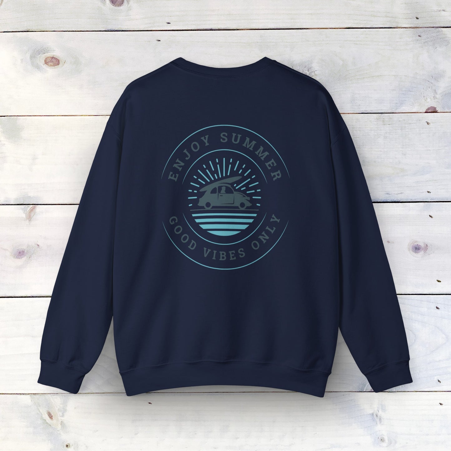 Enjoy Summer - Unisex Heavy Blend Crewneck Sweatshirt - Ethical & Durable Comfort - Perfect for Any Season