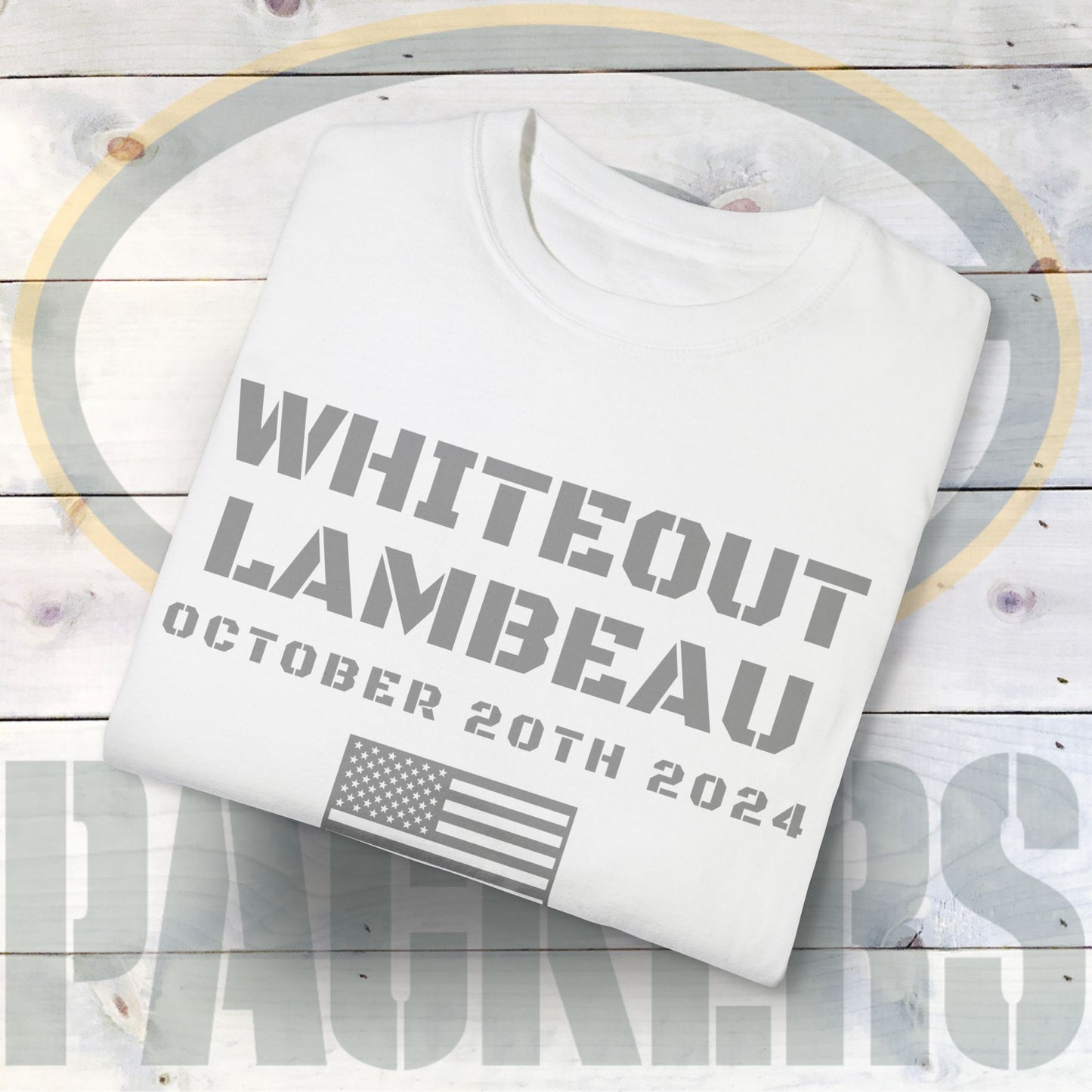 Whiteout Lambeau - Unisex Garment-Dyed T-shirt