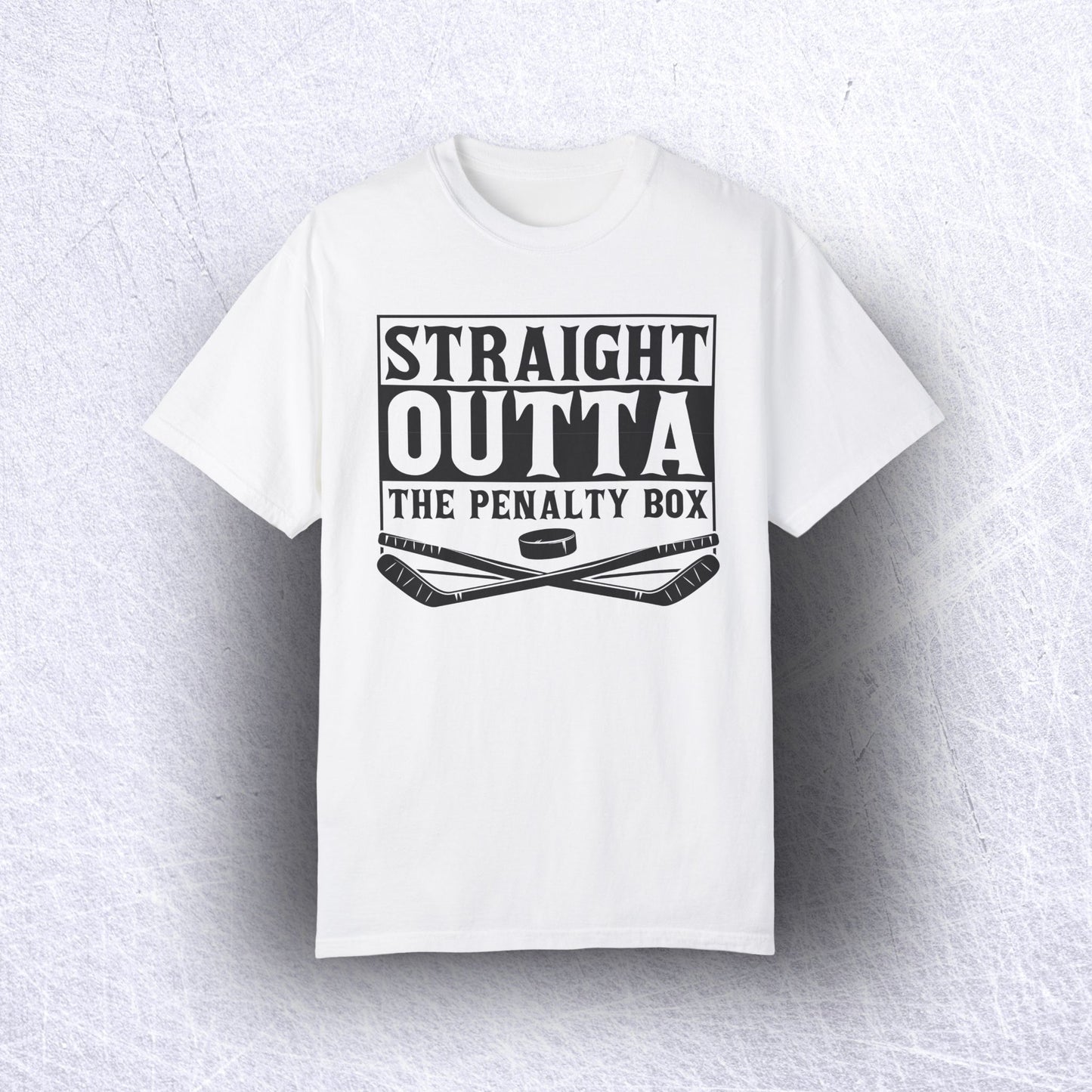 Eco-Friendly Staight Outta the Penalty Box Unisex T-Shirt | 100% US Ring-Spun Cotton