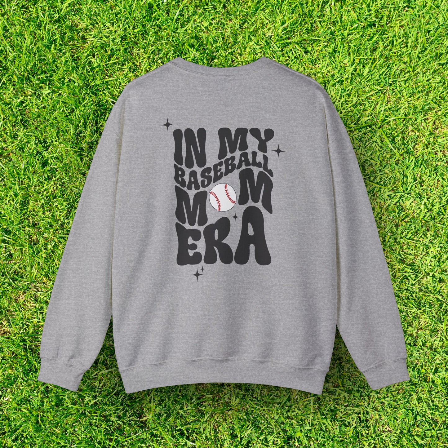 Baseball Mom Era Heavy Blend Crewneck Sweatshirt - Cozy & Durable, Perfect for Game Days